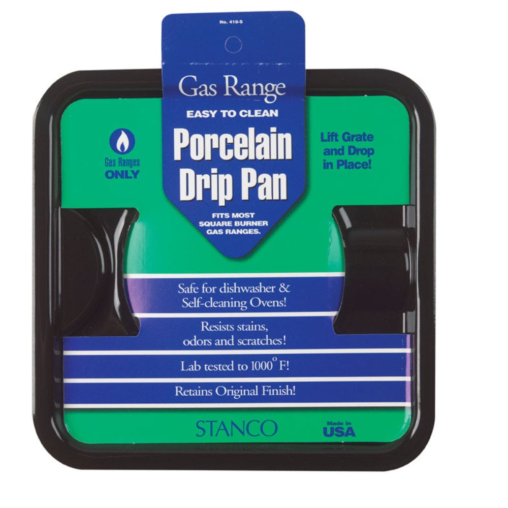 Stanco -  Porcelain Coated Steel Drip Pan 7.75 in x 7.75 in