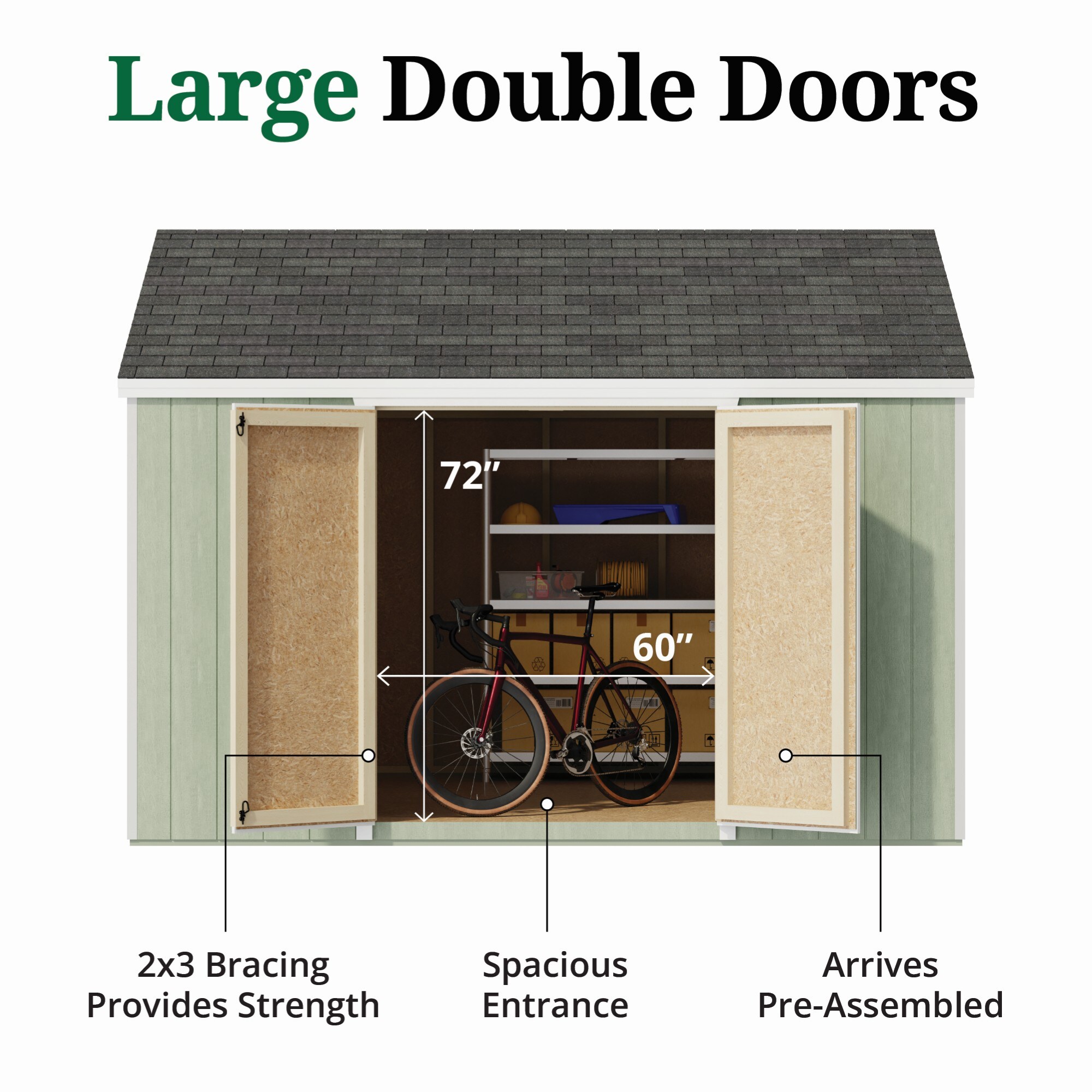Little Cottage Co 12X12 VGS-SE-PC Wood-Storage-Buildings - View #4