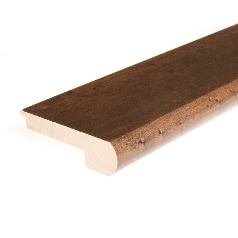 Flexco 779009 Solid Wood Stair Nose 2.75-in x 78-in x 0.375-in Java Prefinished Wood Maple Flush Stair Nosing