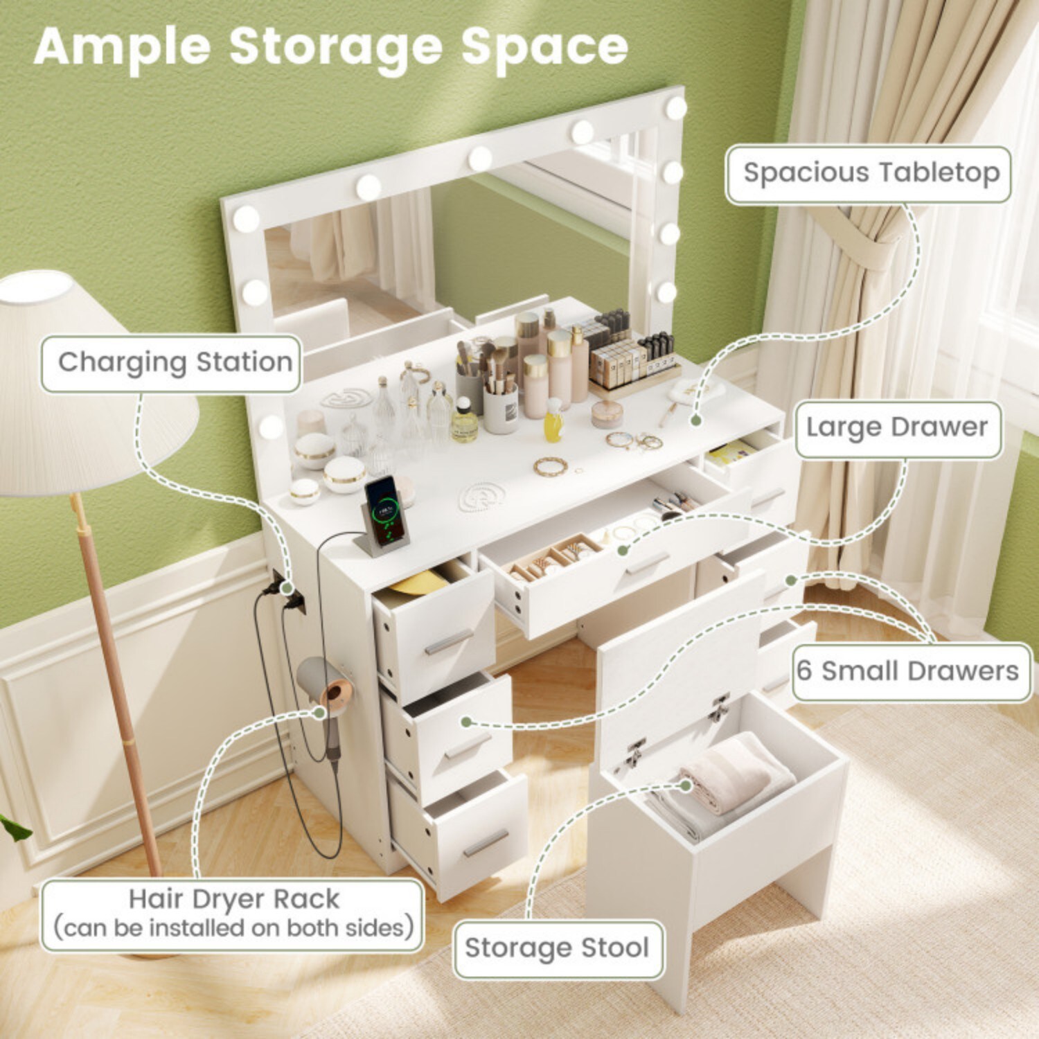 GZMR GZ-CZ97385 Bedroom-Vanities - View #4