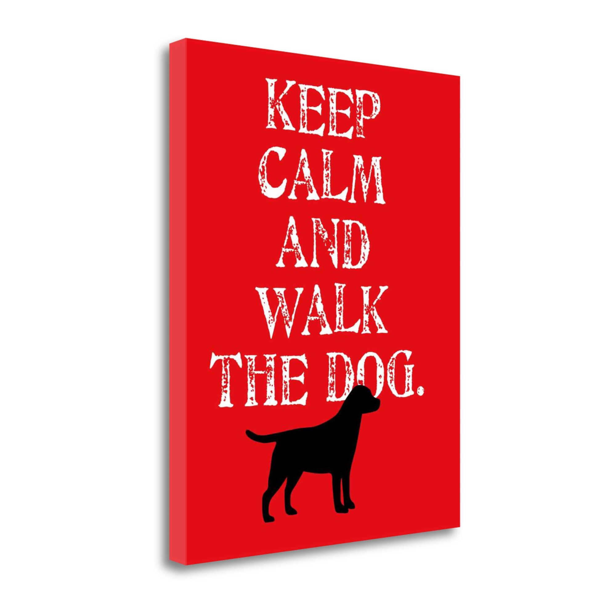 Tangletown Fine Art ICO134D-2328C Keep Calm- Labrador Ginger Oliphant 28-in H x 23-in W Animals Print on Canvas