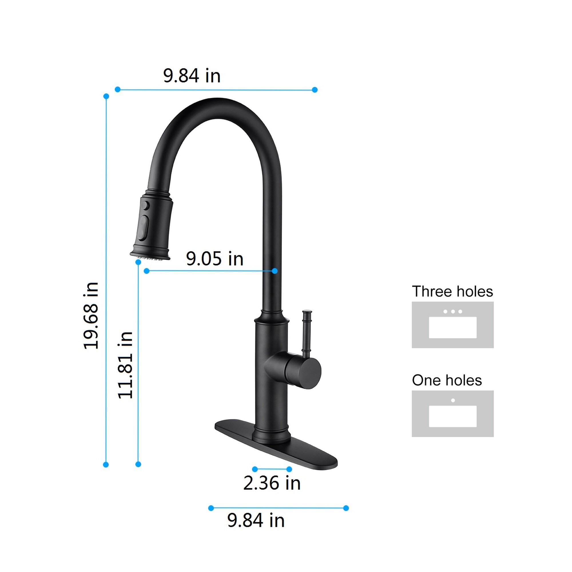 Vorene J-7XGCWNEVQLRU Kitchen-Faucets - View #3