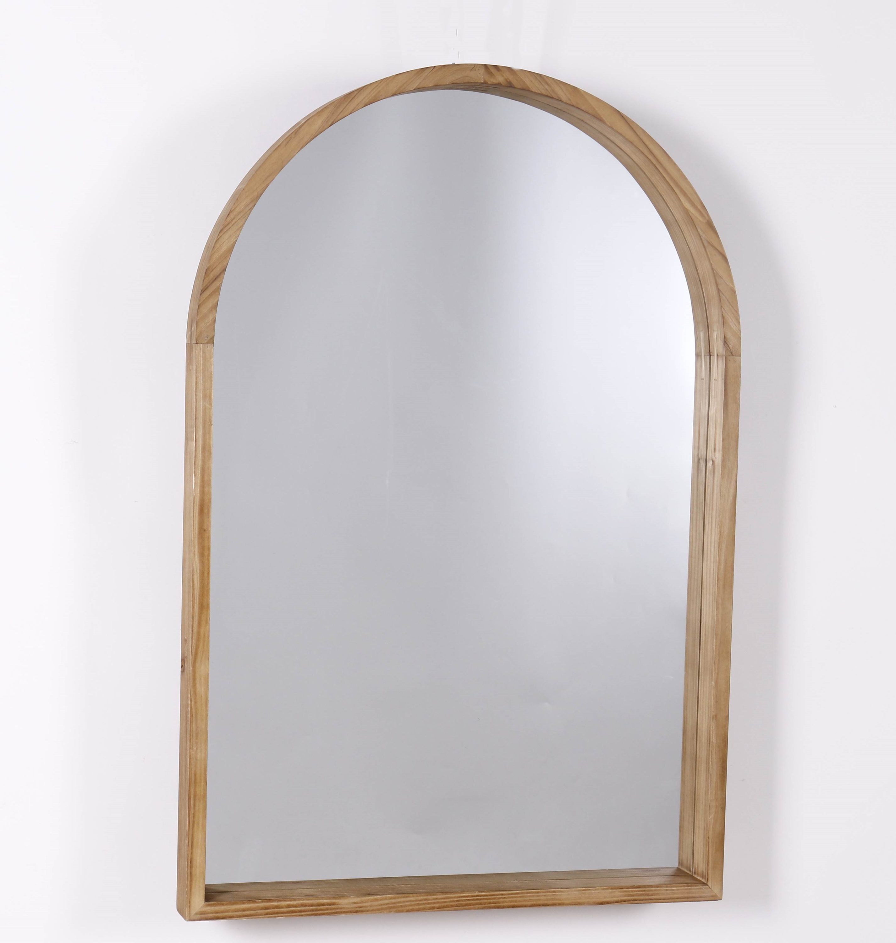 Origin 21 24-in W x 36-in H Arch Natural Wood Framed Wall Mirror in the  Mirrors department at