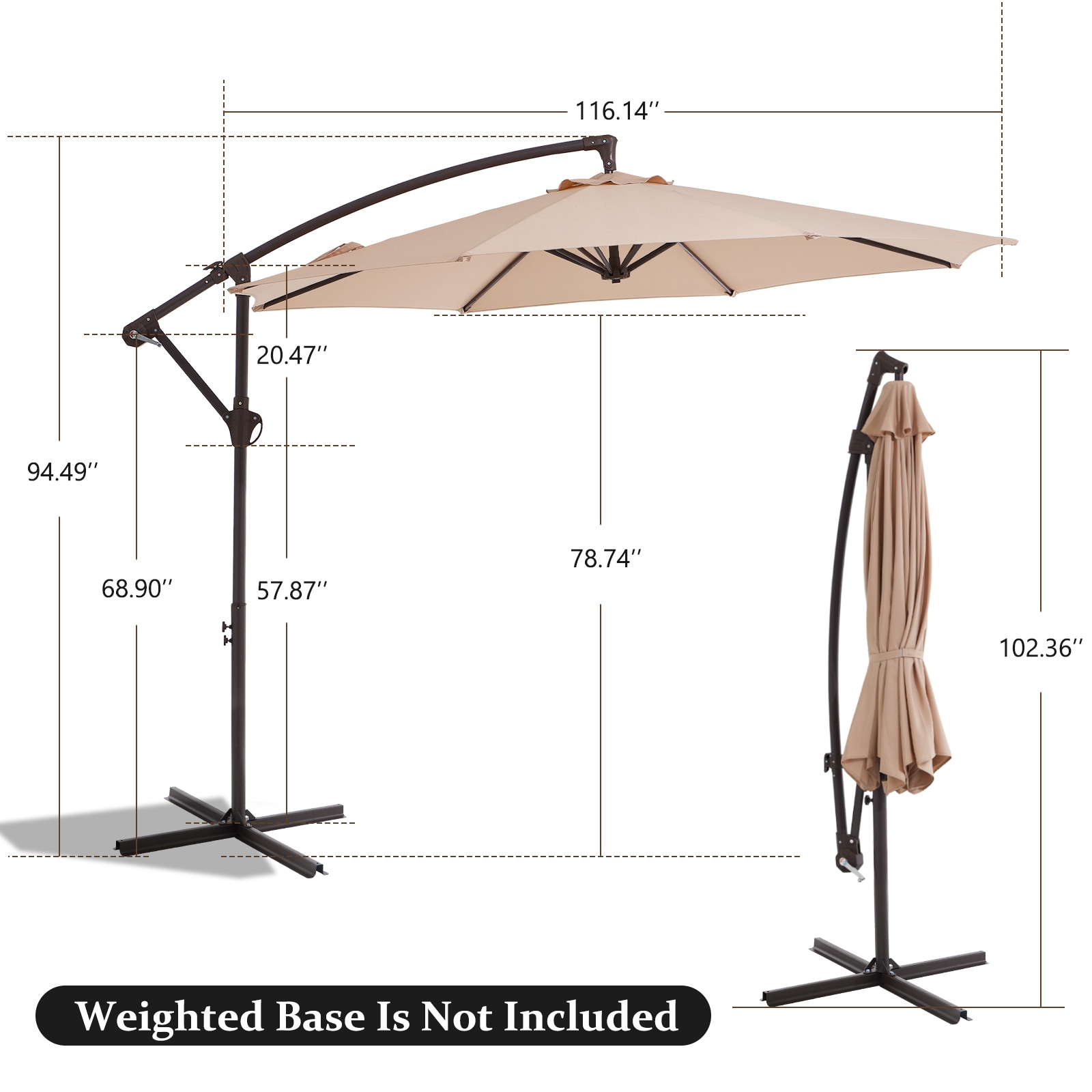 JEAREY JE-EDXJS-10FT-BE Umbrellas-2 - View #2