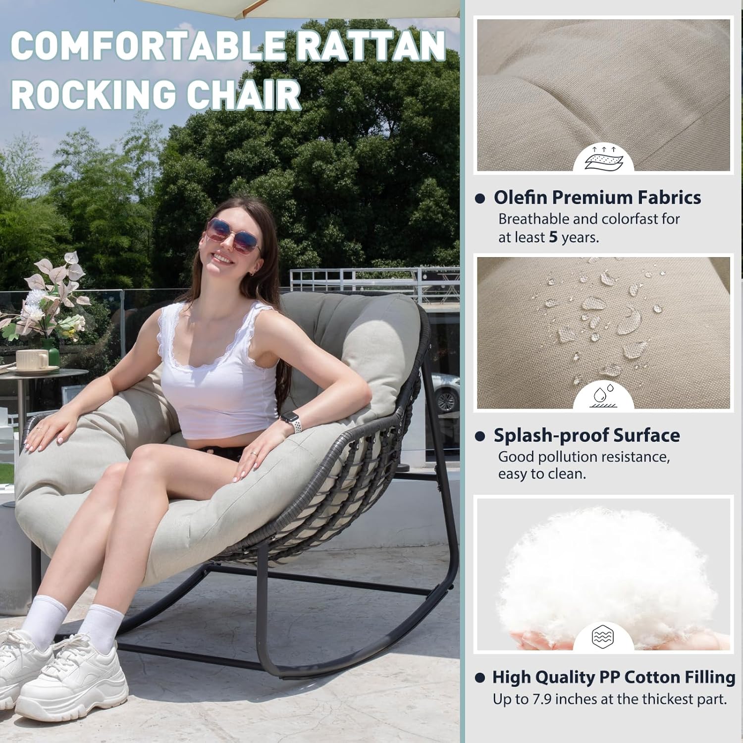 EXTRAUP YHLECA-RC1BG Patio-Chairs - View #4