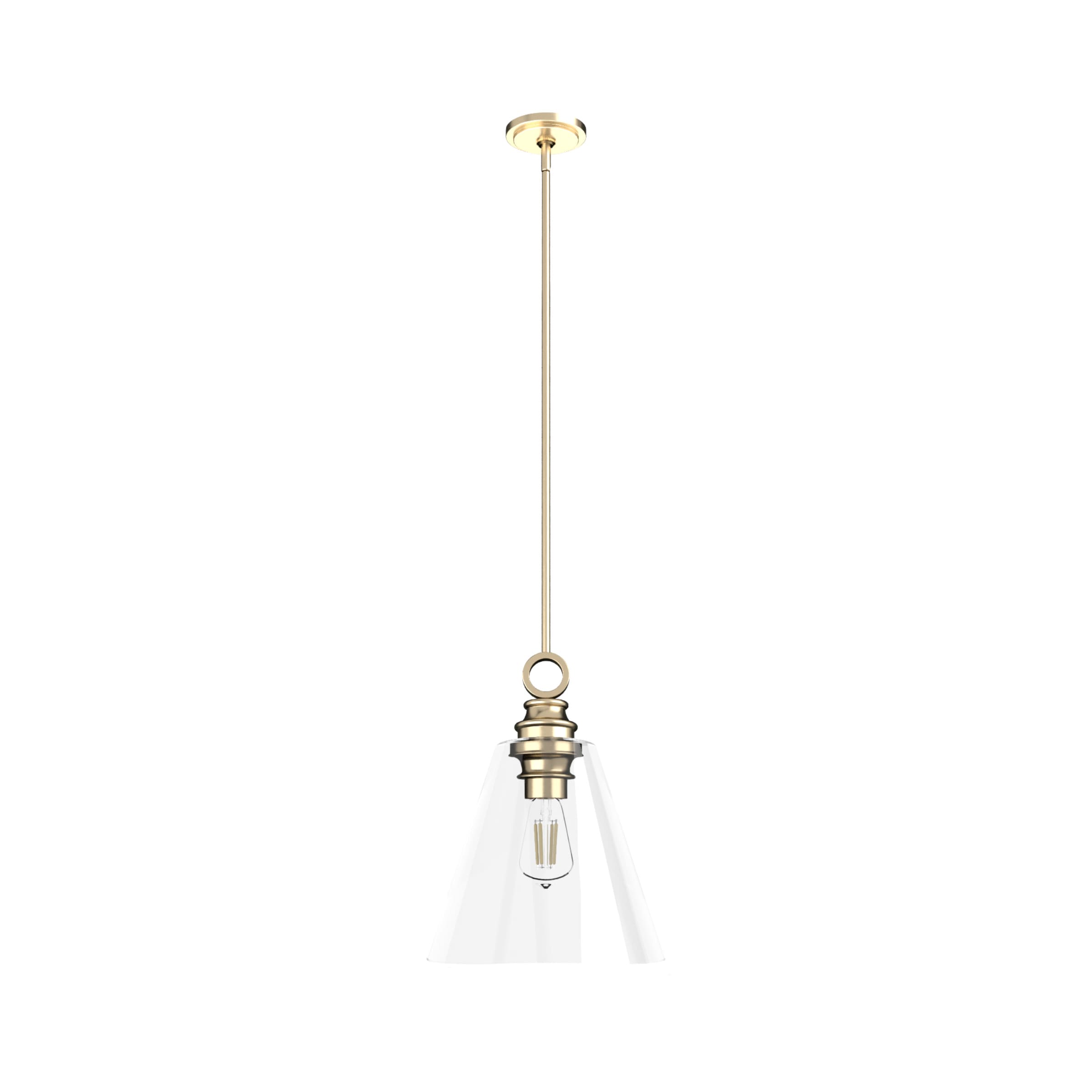 Alturas Gold Large Glass LED Pendant Light