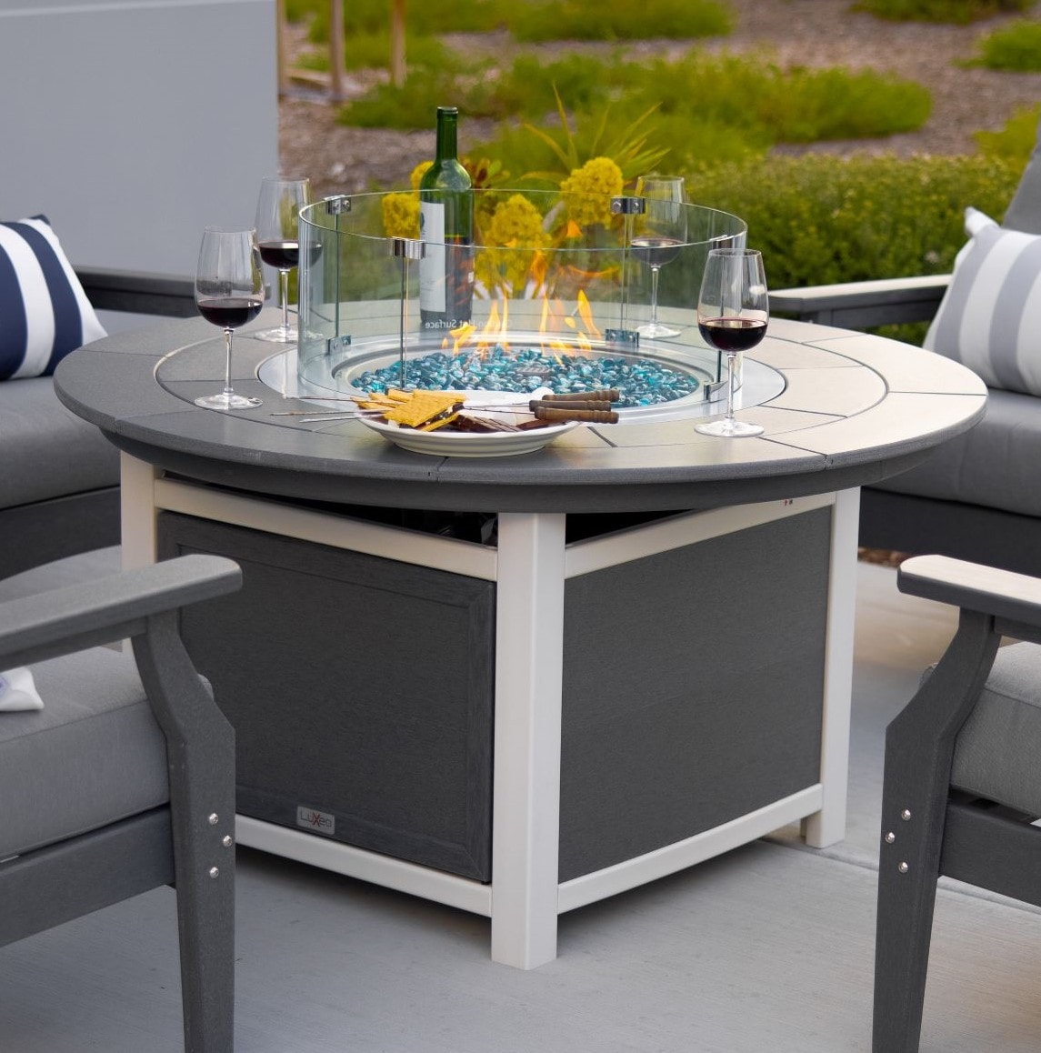 LuXeo 48-WGG-50-2W2G Patio-Conversation-Sets - View #9