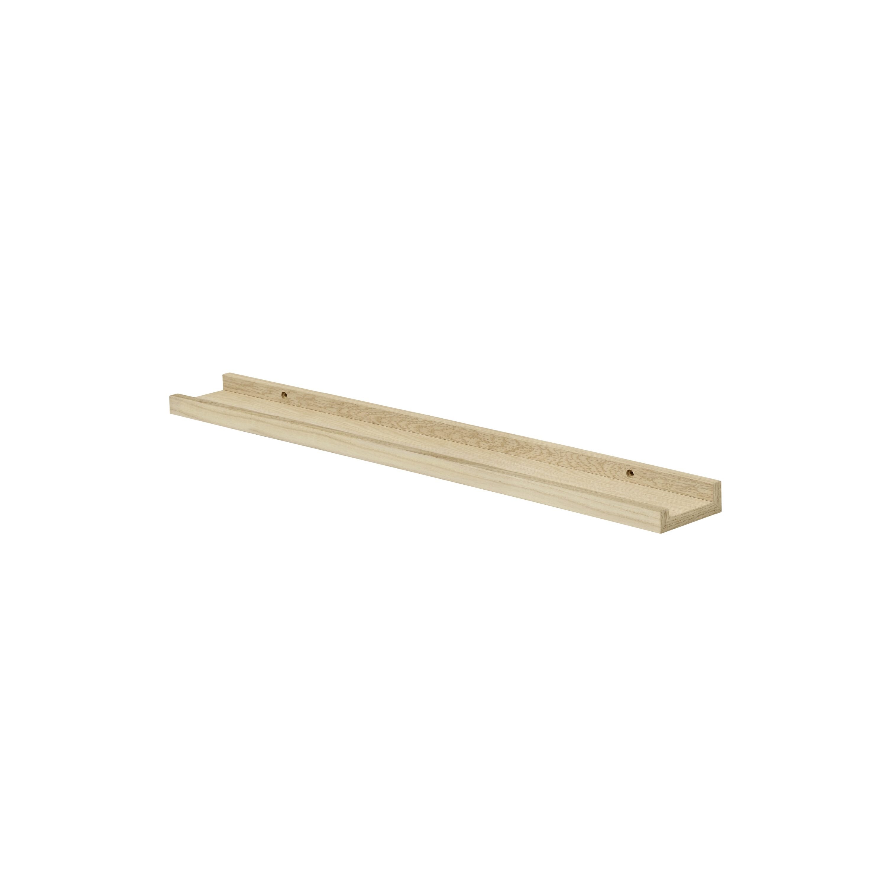 DOLLE 130019 31.5-Inches L x 3.5-Inches D x 1.2-Inches H Brushed Oak MDF Rectangular Floating shelf