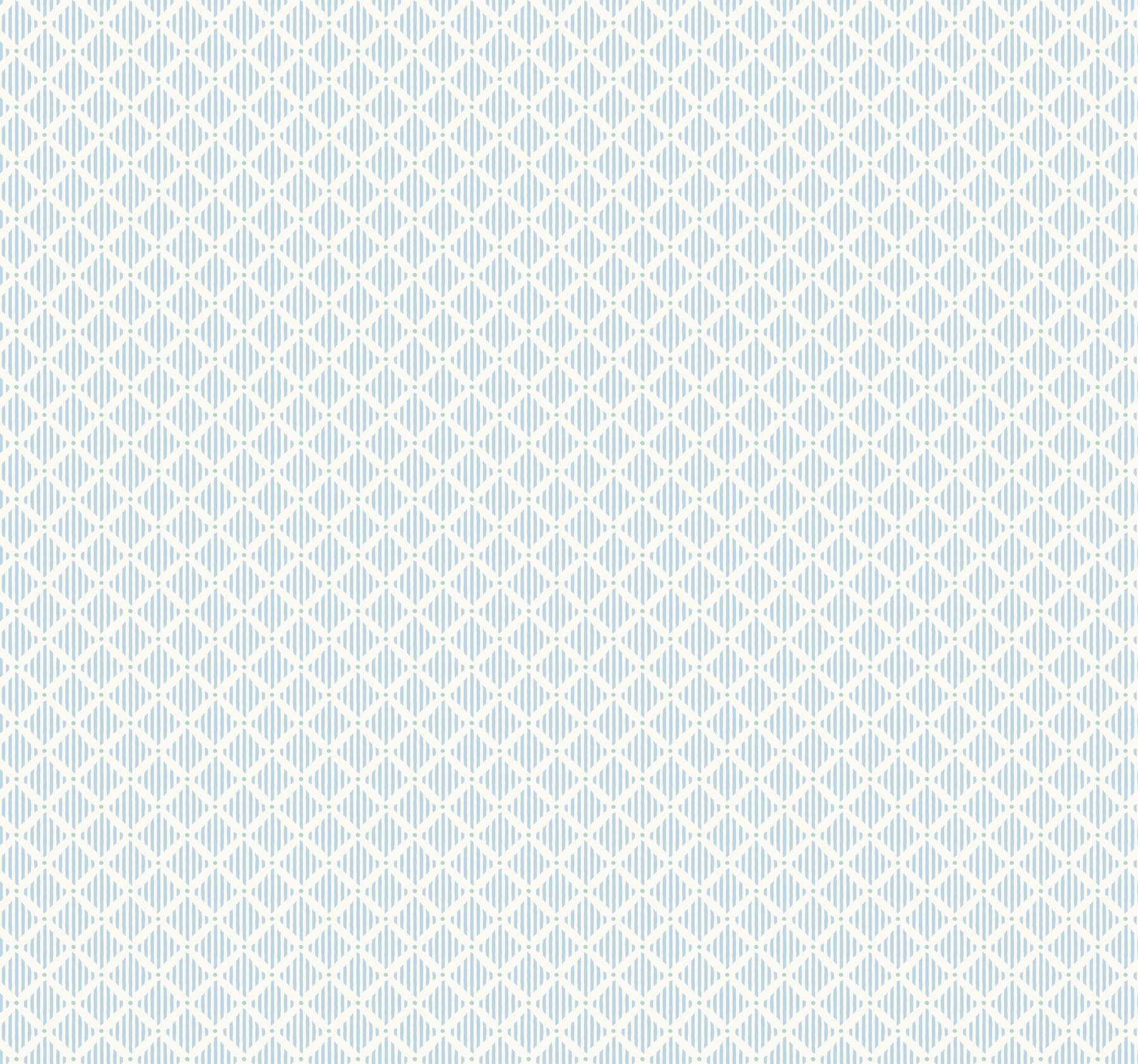 York Wallcoverings GR6005 Grandmillennial 60.8-sq ft Blue/White Non-woven Geometric Prepasted Water Activated Paste Wallpaper