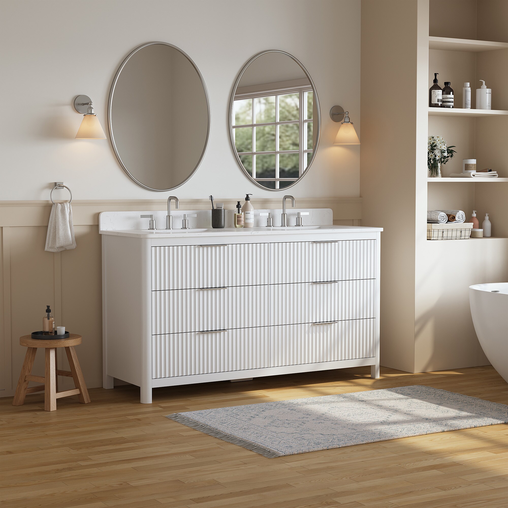 DELUXE LIVING V24001-60WT Bath-Vanity-Combo - View #7