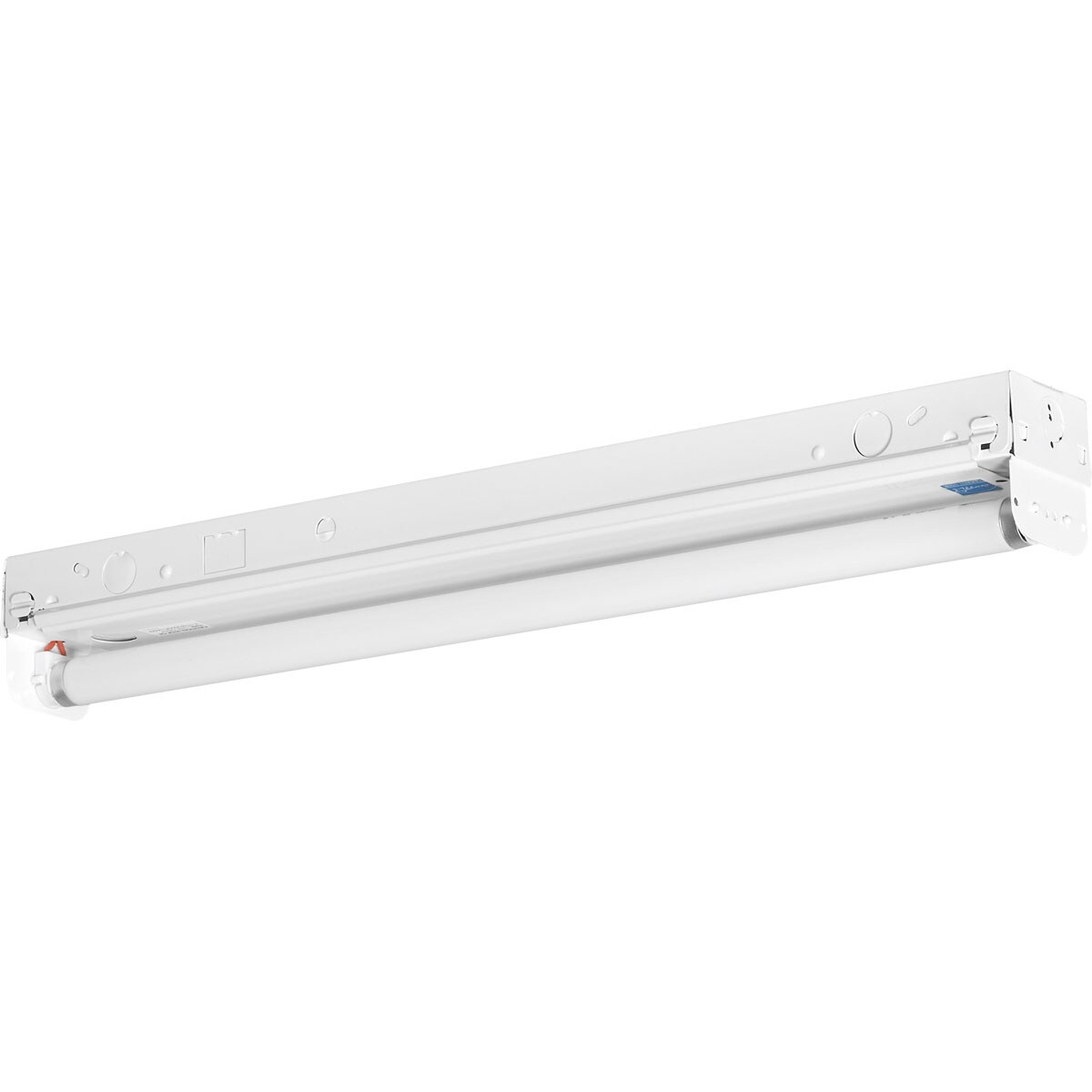 Progress Lighting P7265-30EB White 1-Light Fluorescent Strip Shop Light