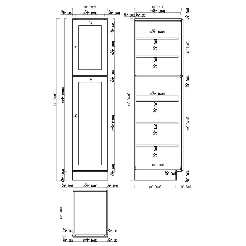  Design House Brookings Unassembled Shaker Pantry