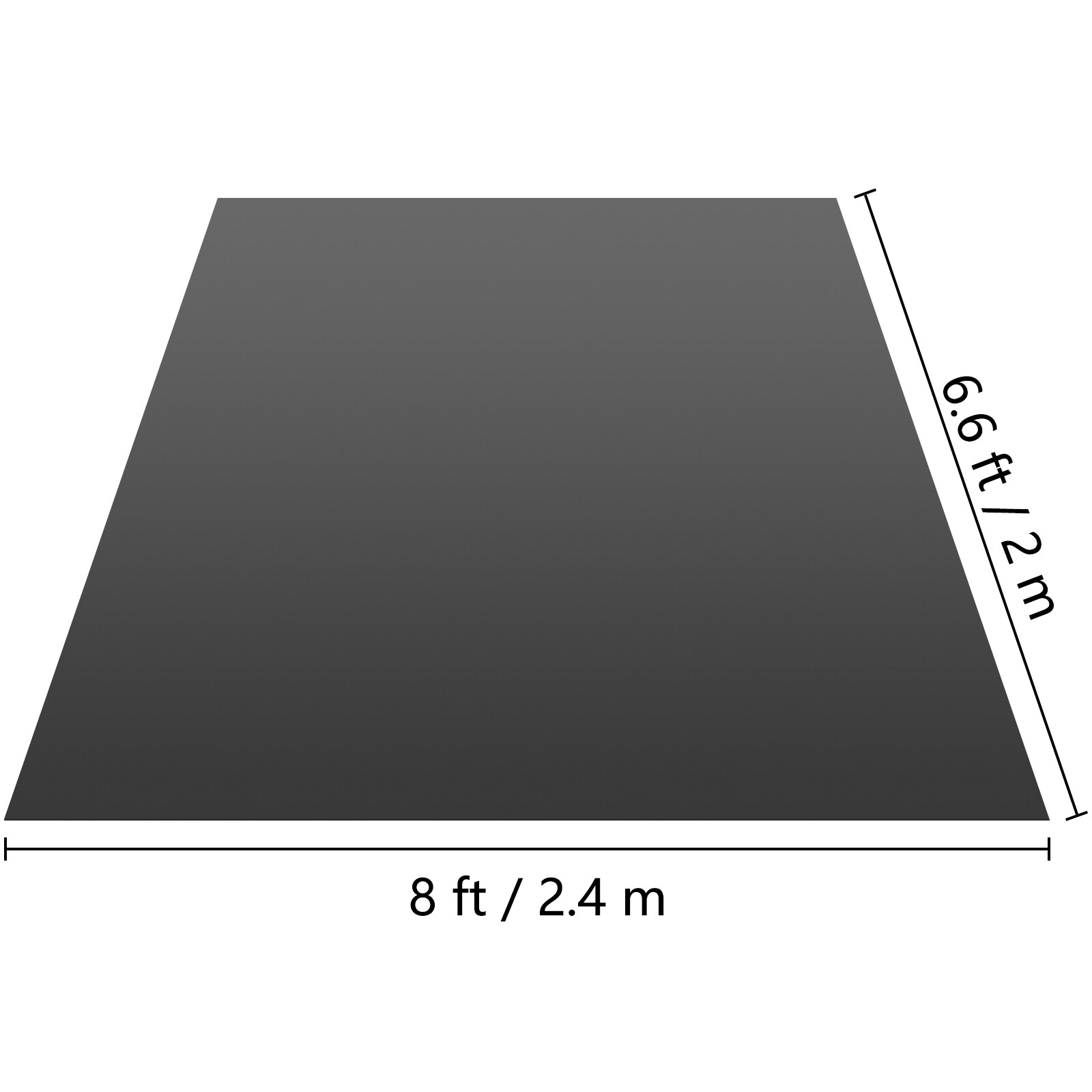 VEVOR 3-1/2-ft x 14-1/2-ft Smooth PVC Interlocking Garage Floor