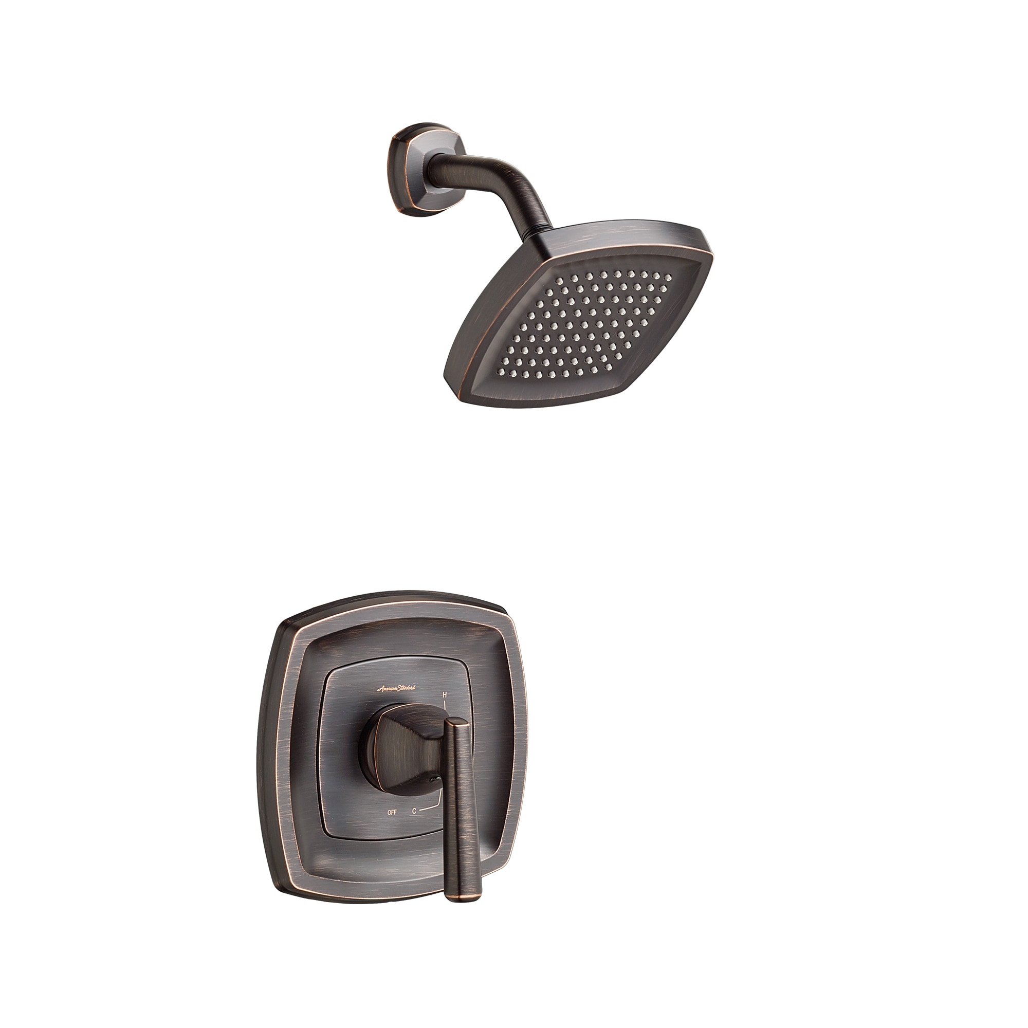American Standard TU018501.278 Edgemere Legacy Bronze 1-handle Single function 5.75-Inches Round Shower Faucet