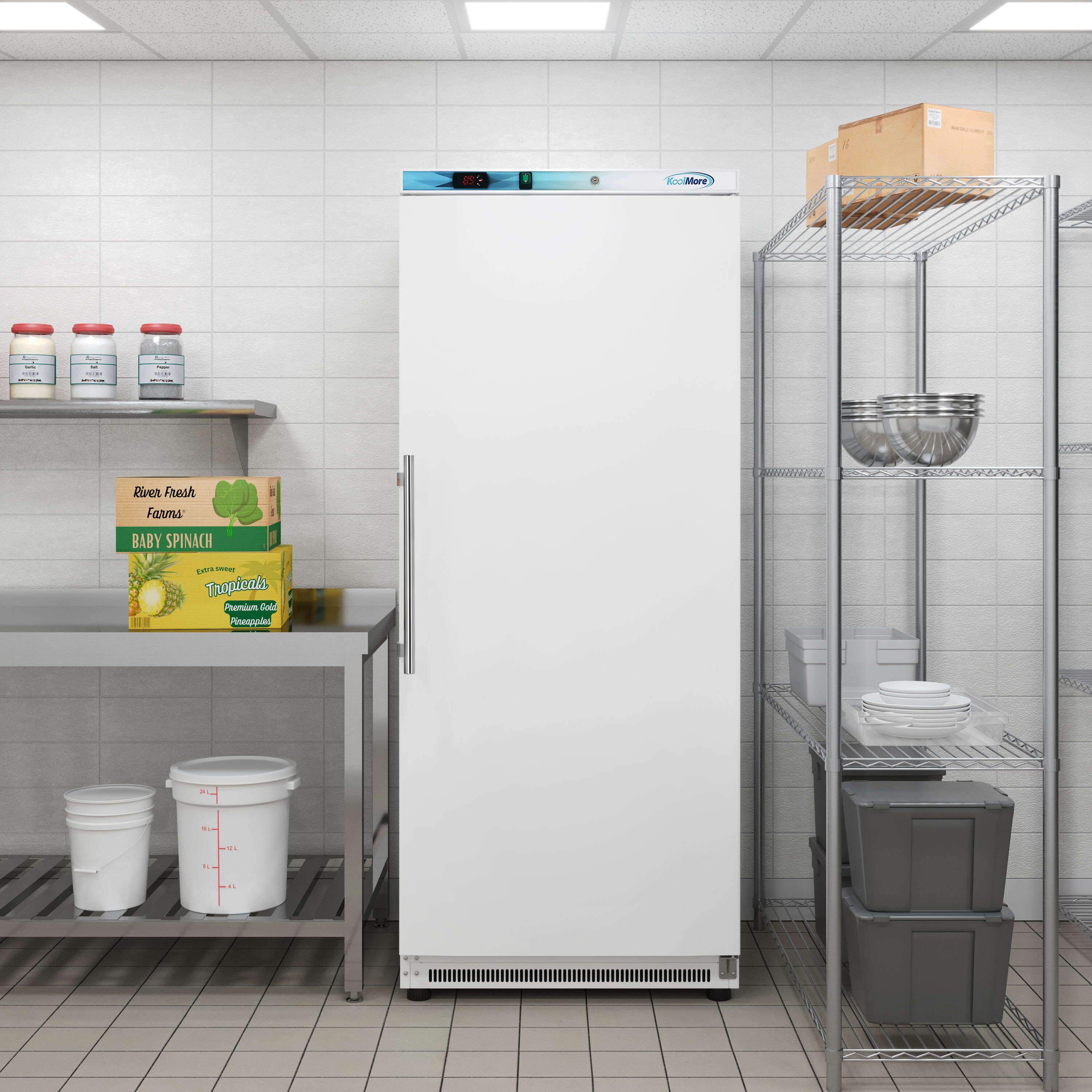 KoolMore LOW-KM-FMD20WH Commercial-Freezers - View #2