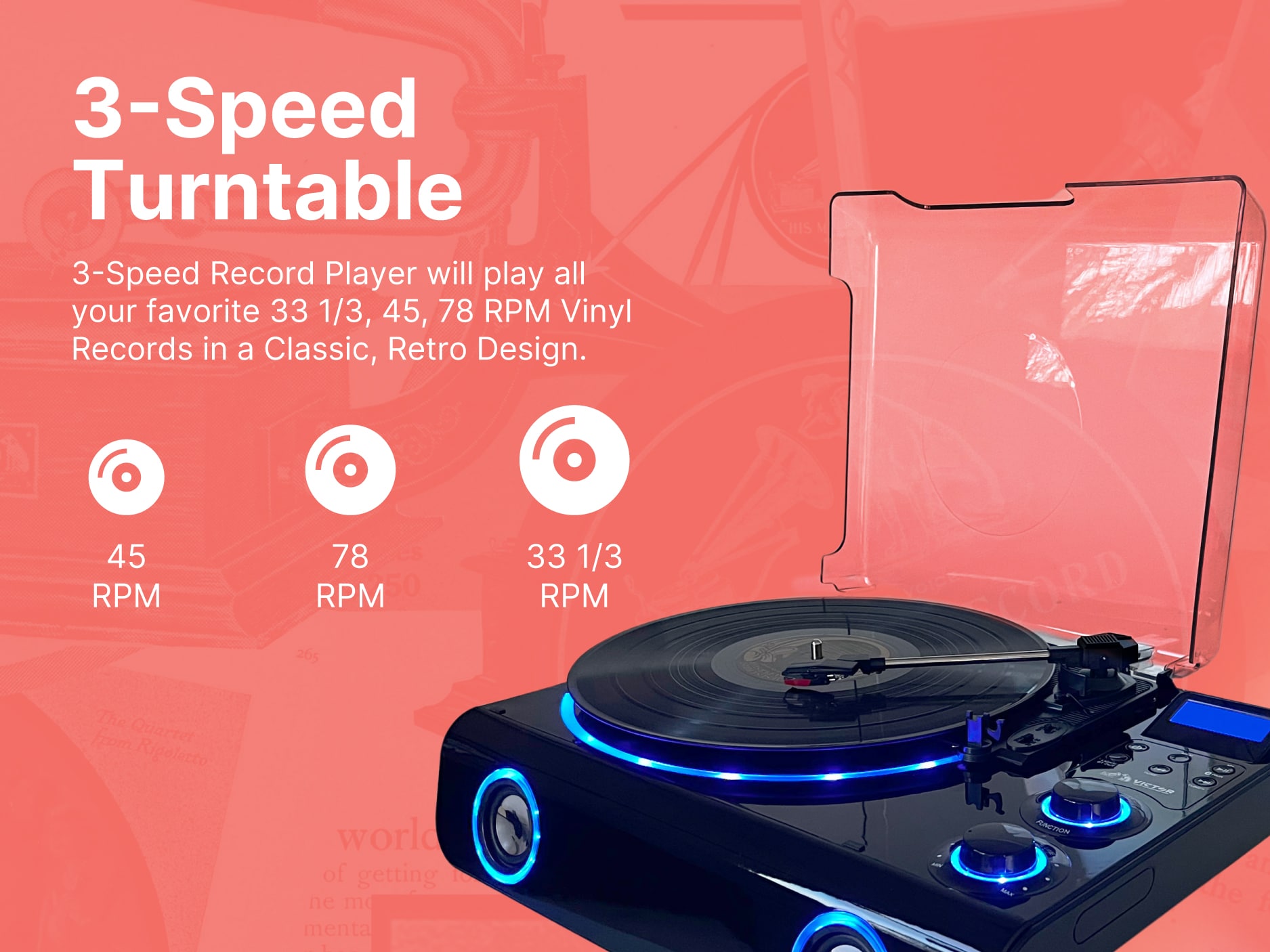 Victor VHRP-1200-BK Turntables-Accessories - View #4
