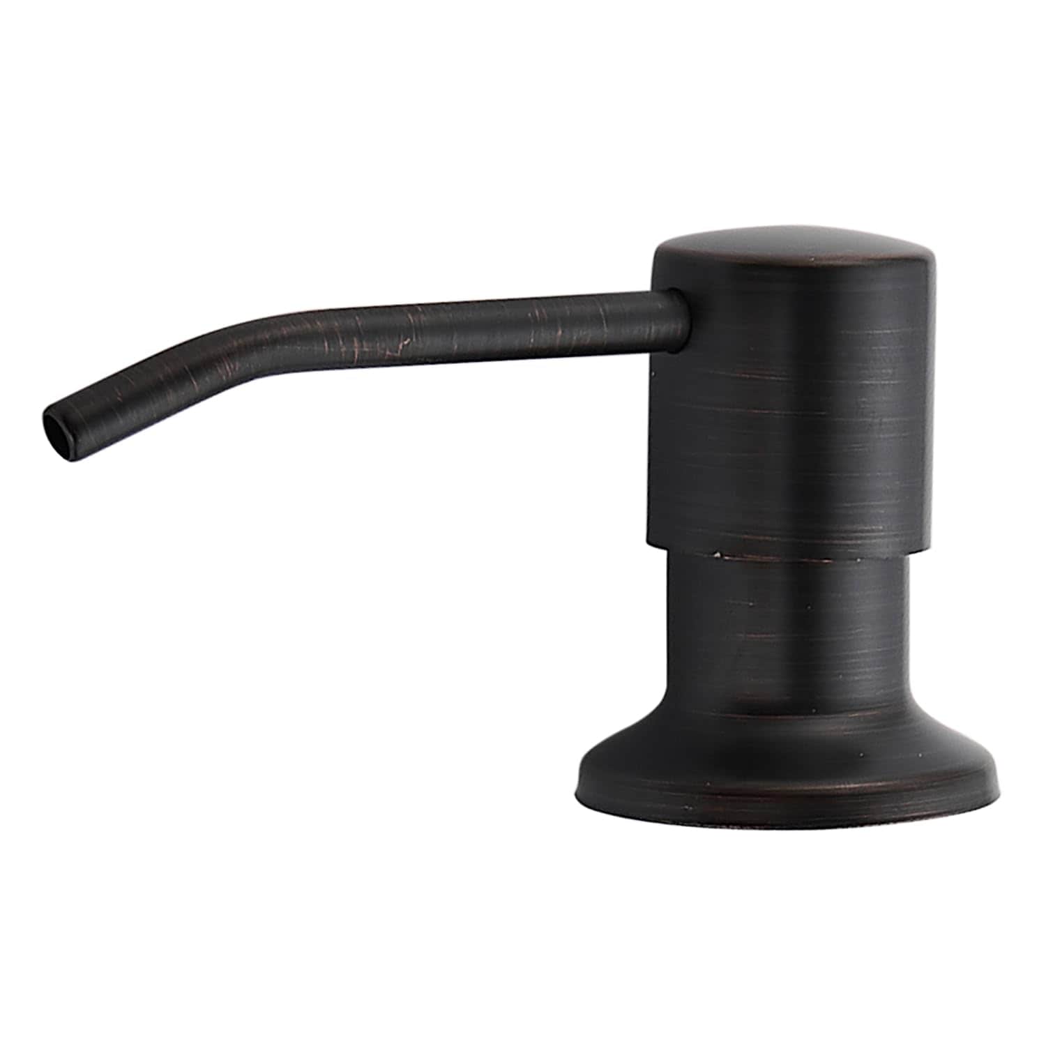 AVSIILE In-Counter Kitchen Sink Soap Dispenser ABS Plastic with 12 oz Top-Refill Bottle Fits 1 to 1.5 Inch Sink Holes Oil Rubbed Bronze Finish