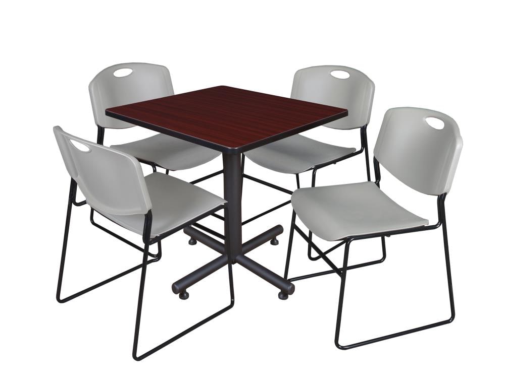 Regency TKB3030MH44GY Breakroom Brown 4-Person Training Table (30-in W x 29-in H)