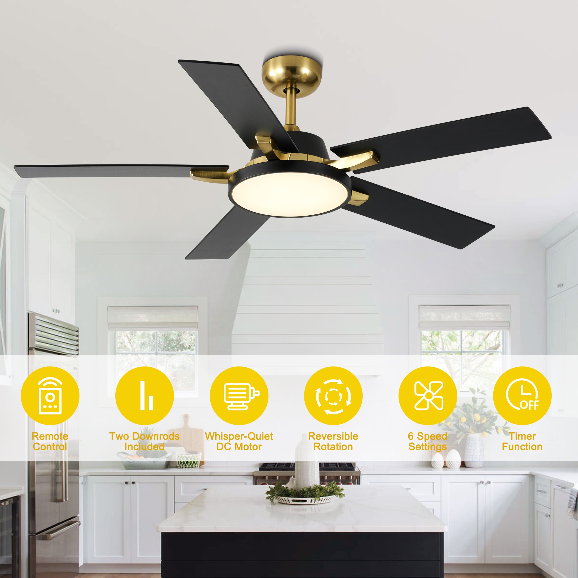 Oaks Decor BD5222HWJ Ceiling-Fans - View #10