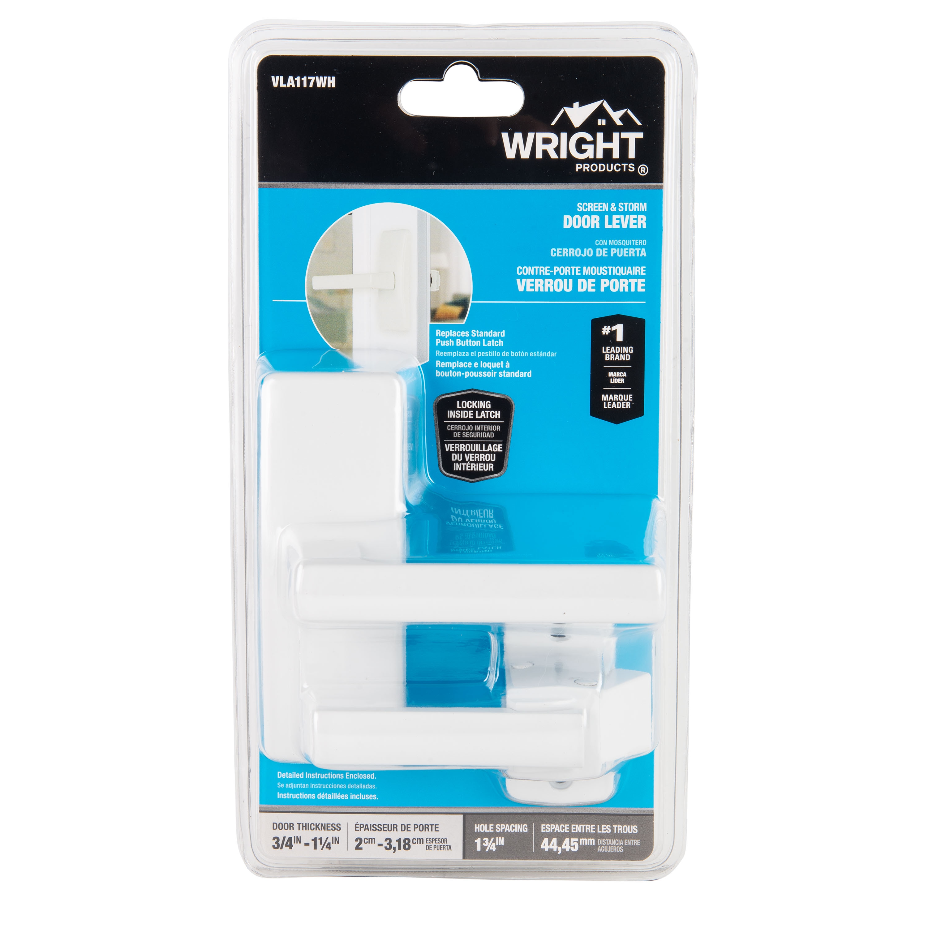 WRIGHT PRODUCTS VLA117WH Screen-Storm-Door-Handles - View #6