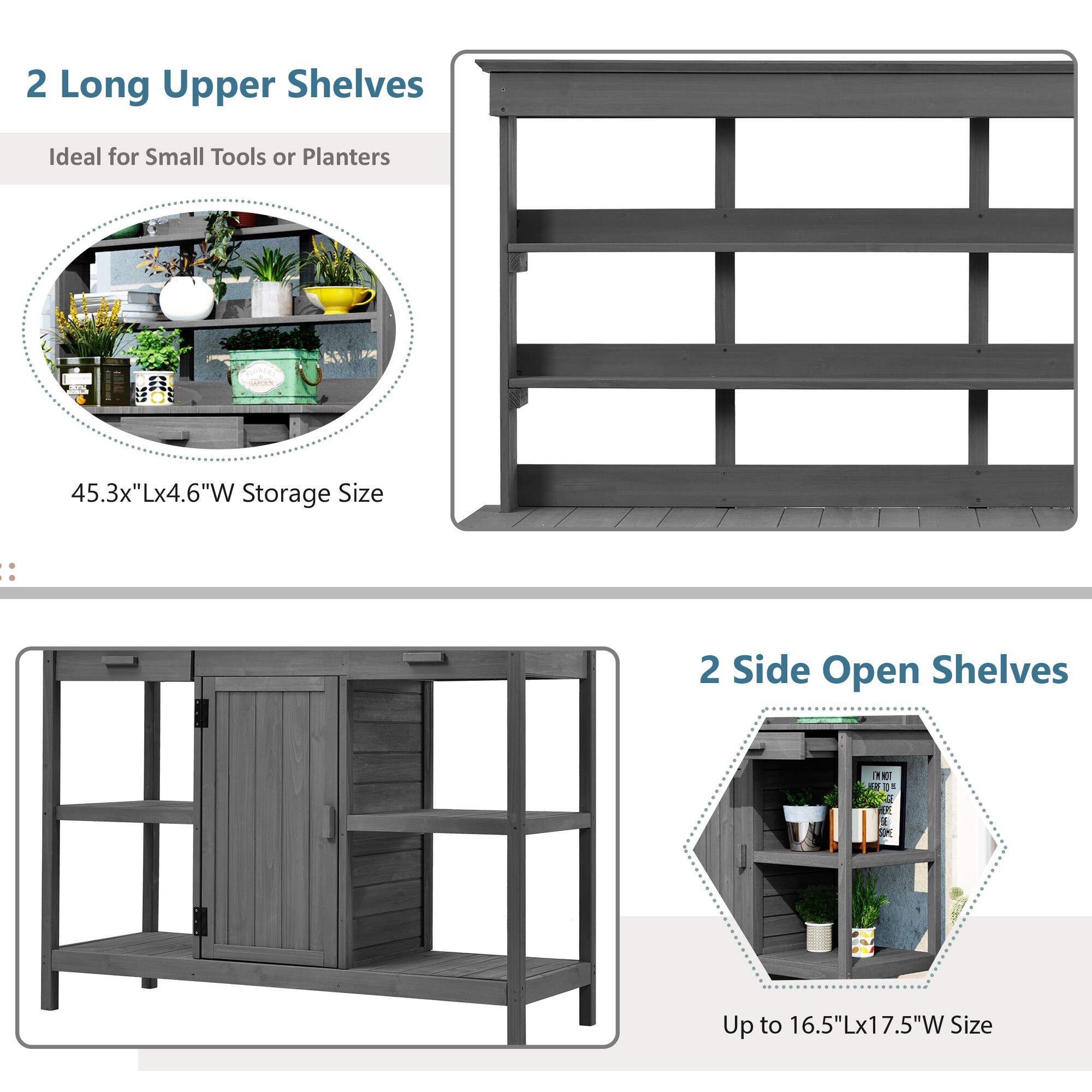 Kahomvis G243-QP717-16 Potting-Benches - View #5