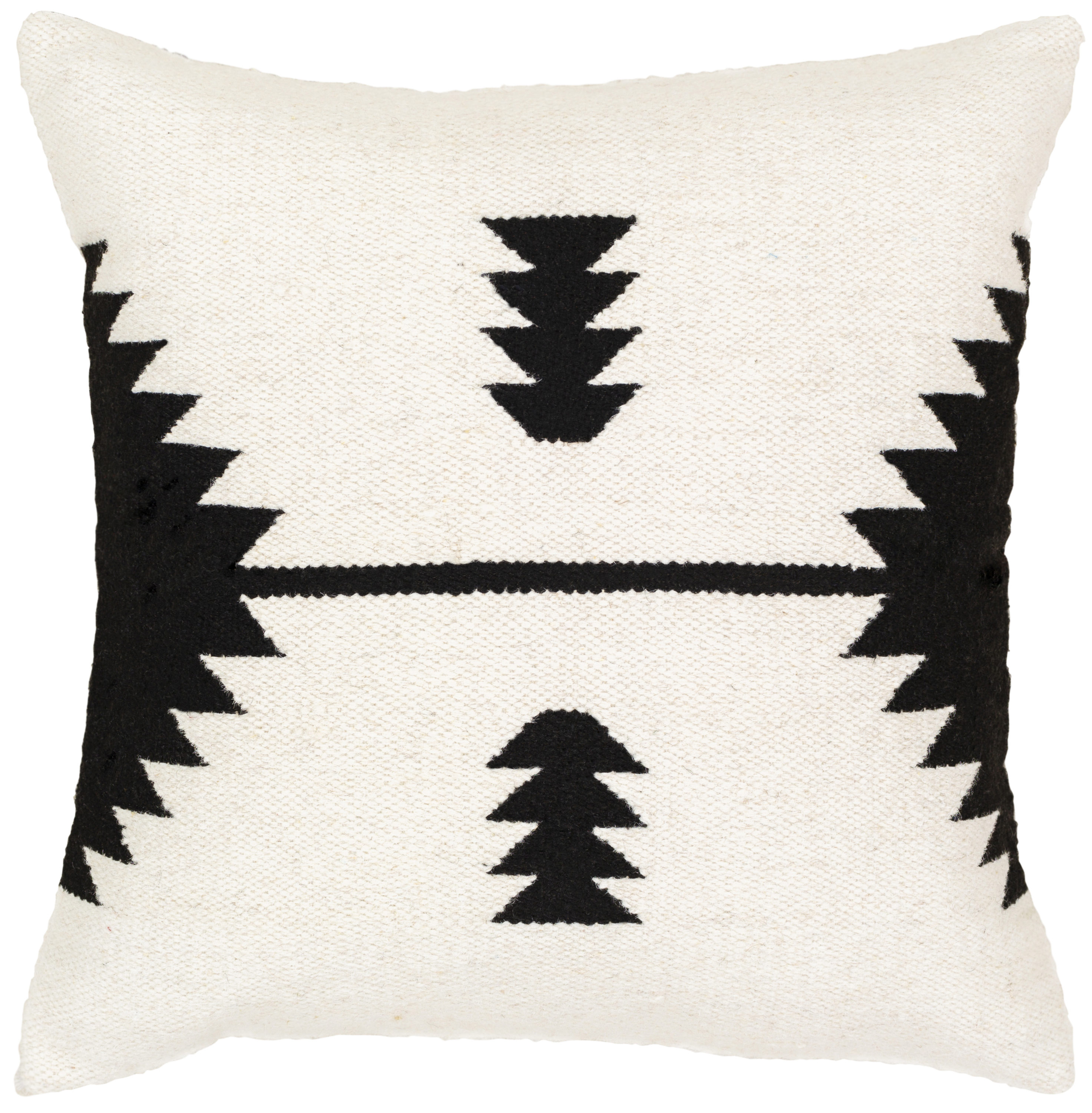 Livabliss SHO001-2020D Shiprock 20-in x 20-in Cream Square Indoor Decorative Pillow