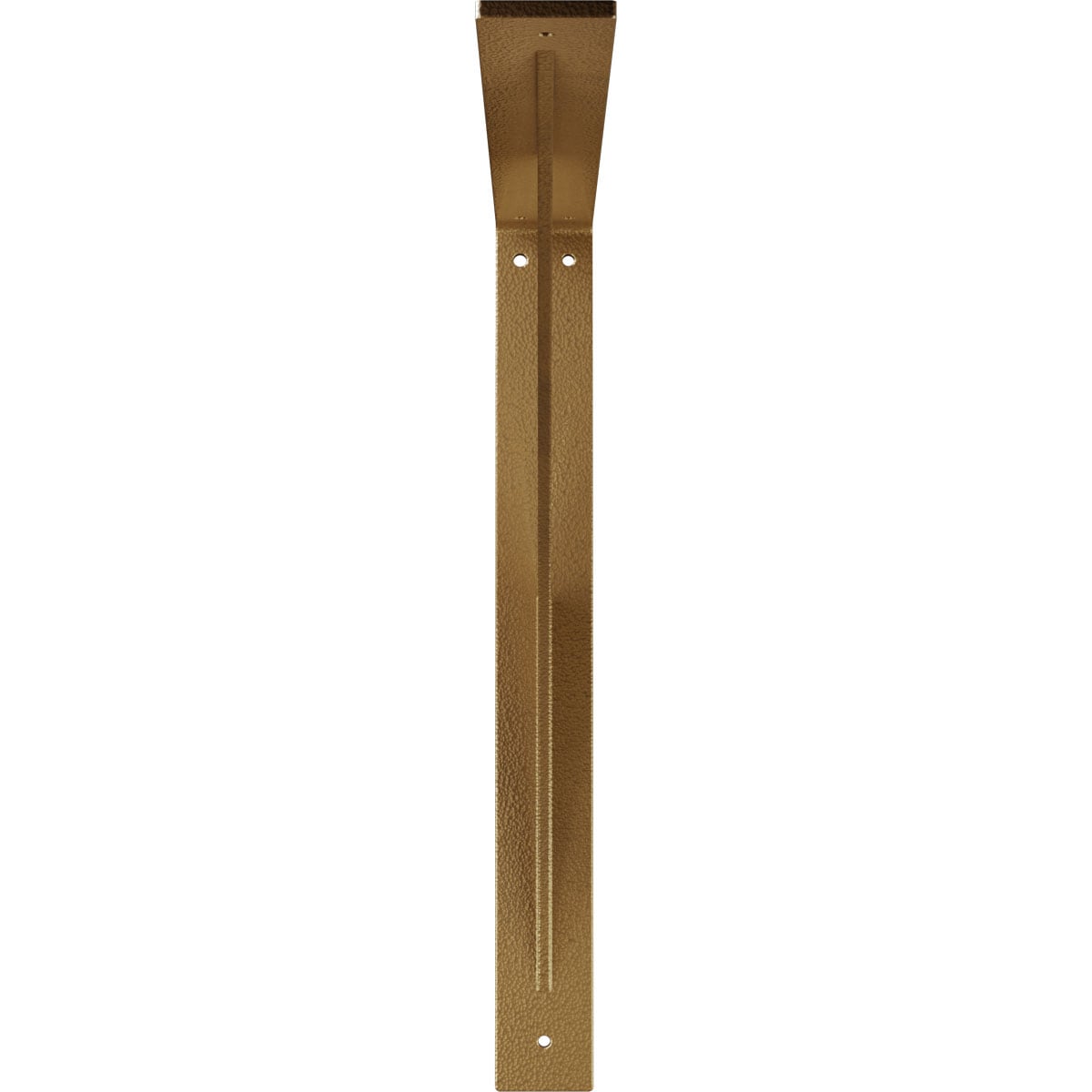 Legacy Hammered Gold 18" Industrial Steel Bracket for Shelves and Countertops