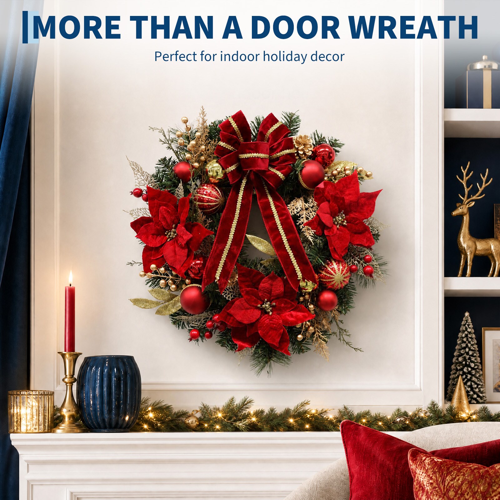 Garvee BPL-E3WH59HD992MJ-0 Artificial-Christmas-Wreaths - View #6