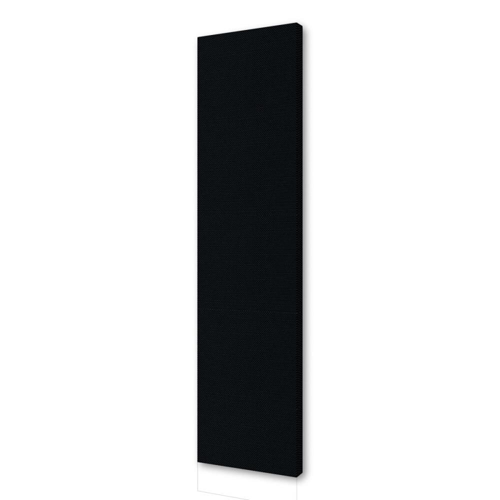 Acoustical Solutions PNSER141SQNIMPBLACK Serenity Black Fabric Covered Fiberglass Reinforced Acoustical Sound Absorbing Panel 47.5-in x 12-in