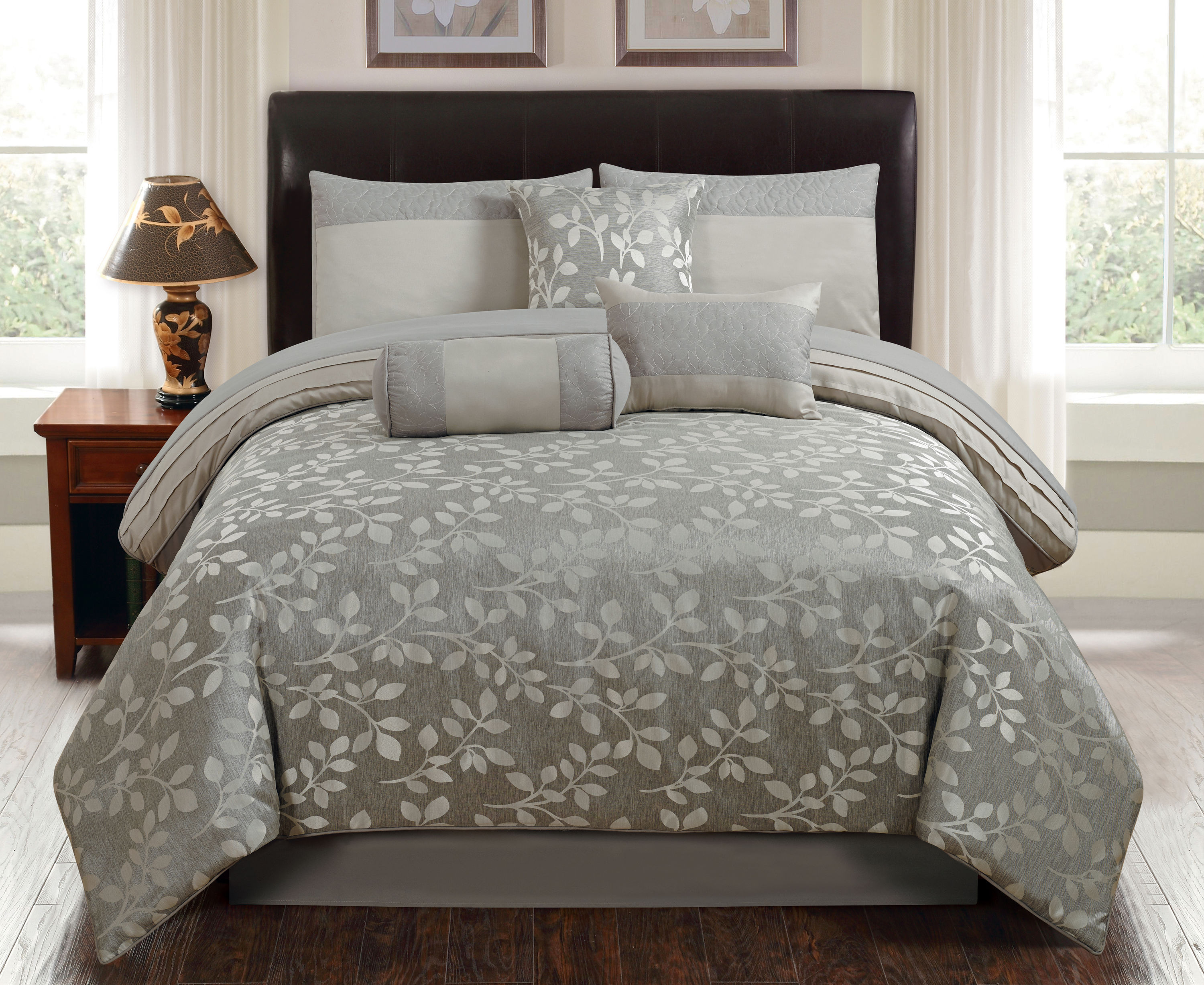 Riverbrook Home 7-Piece Silver King Comforter Set at Lowes.com