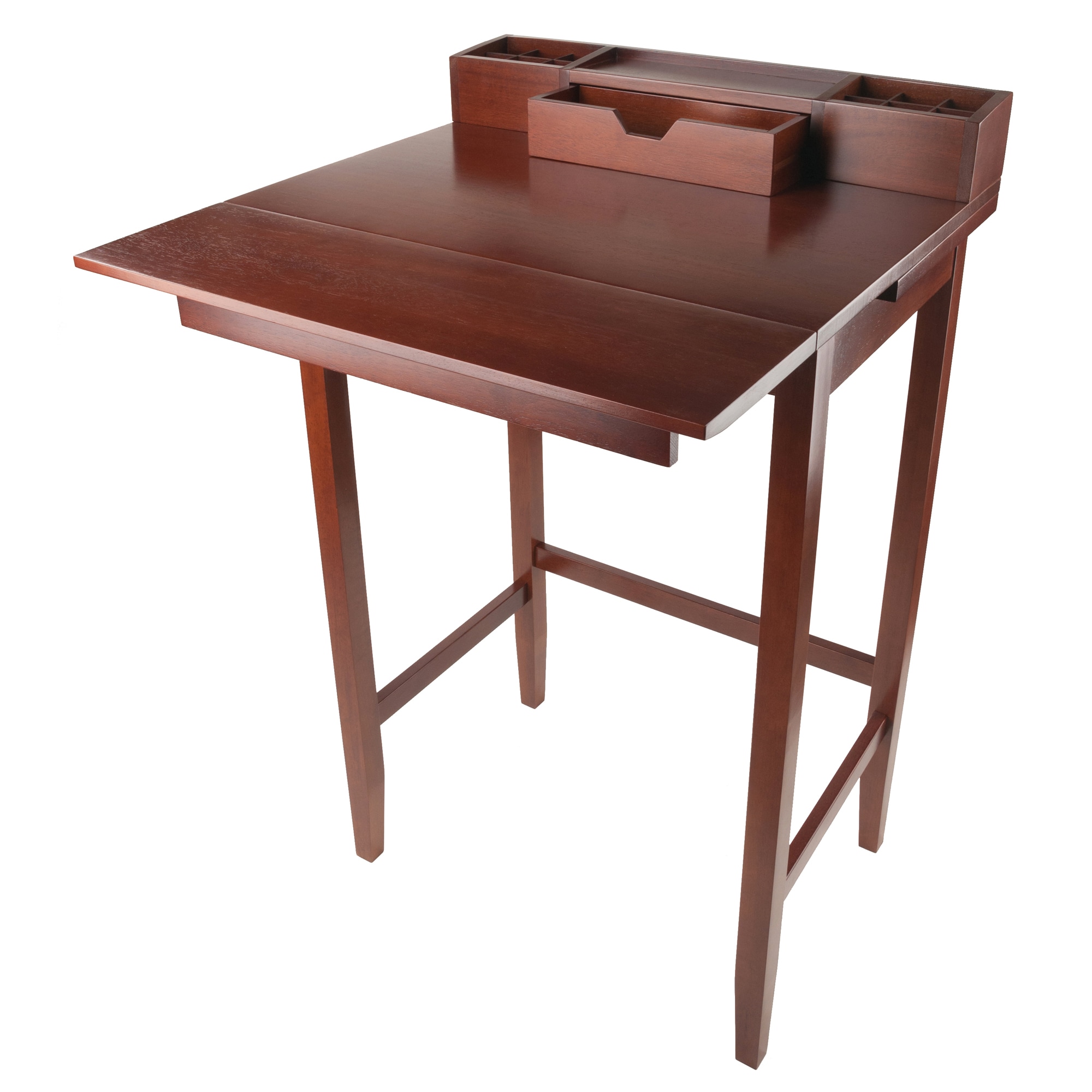 winsome wood studio writing desk with hutch