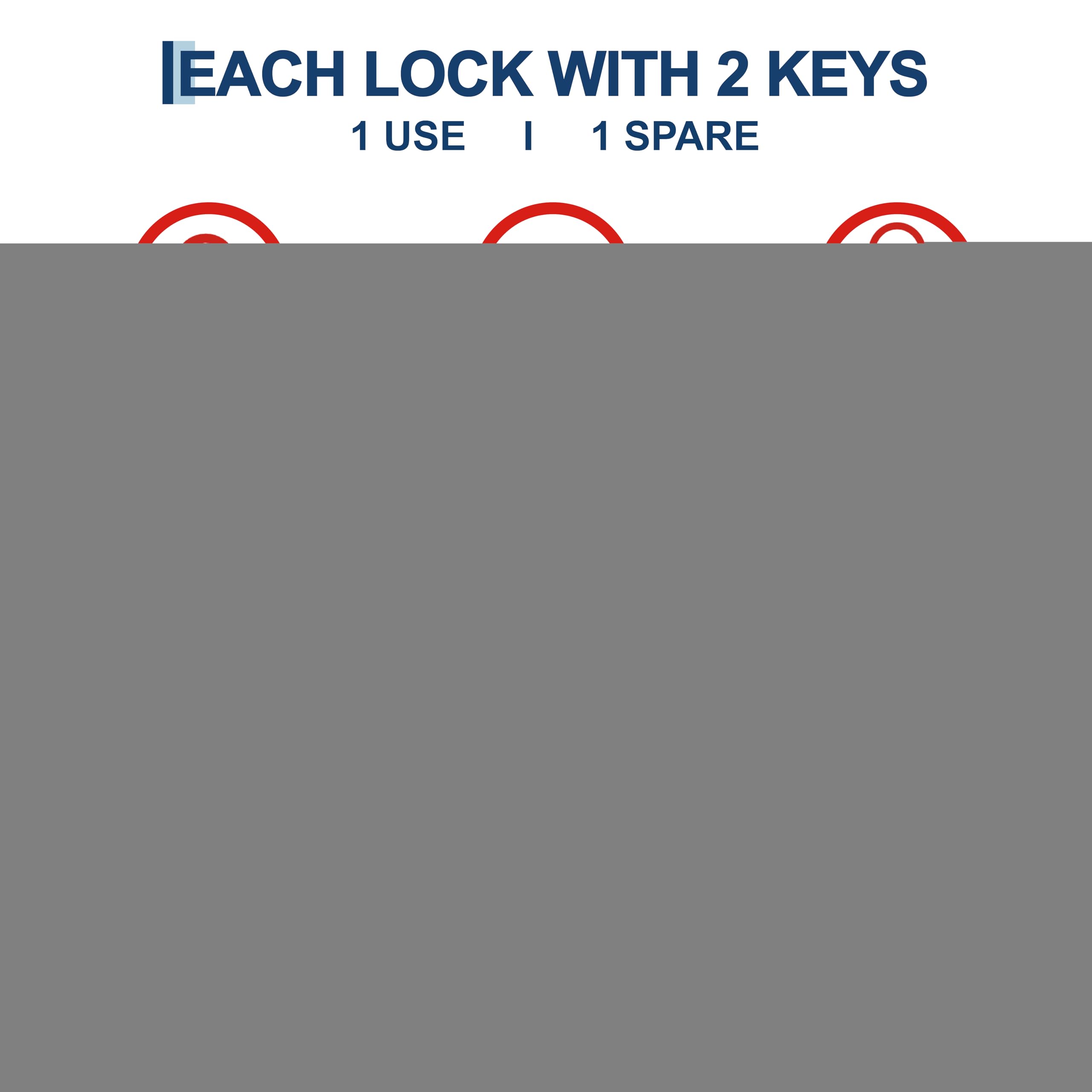 GarveeLife 7TDLDYKVCVIM4U4J Padlocks-Locks-Cables - View #5