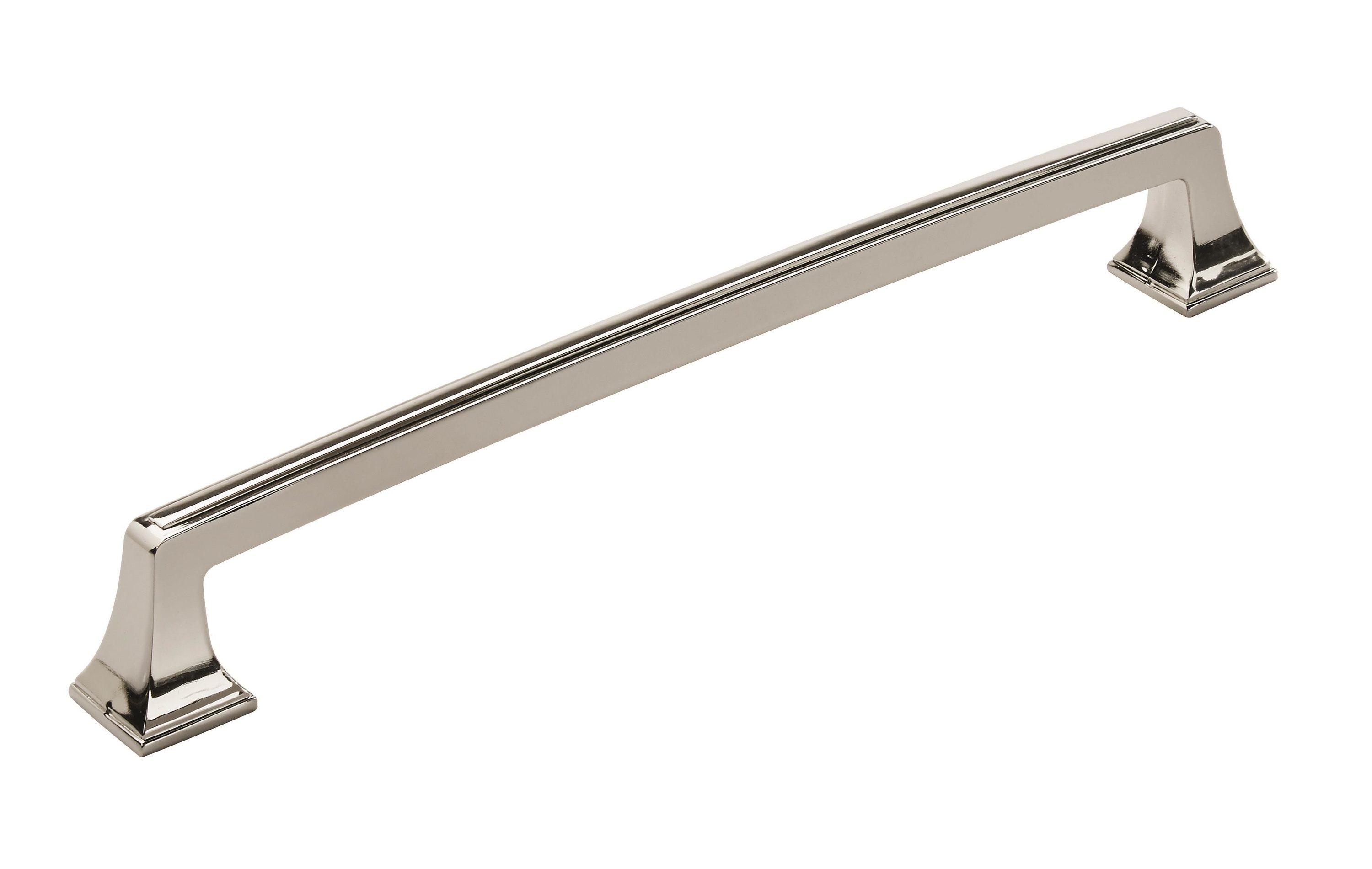 Amerock BP53532PN Mulholland 12-in , 305mm Center to Center Polished Nickel Arch Handle For Use on Appliances Drawer Pulls