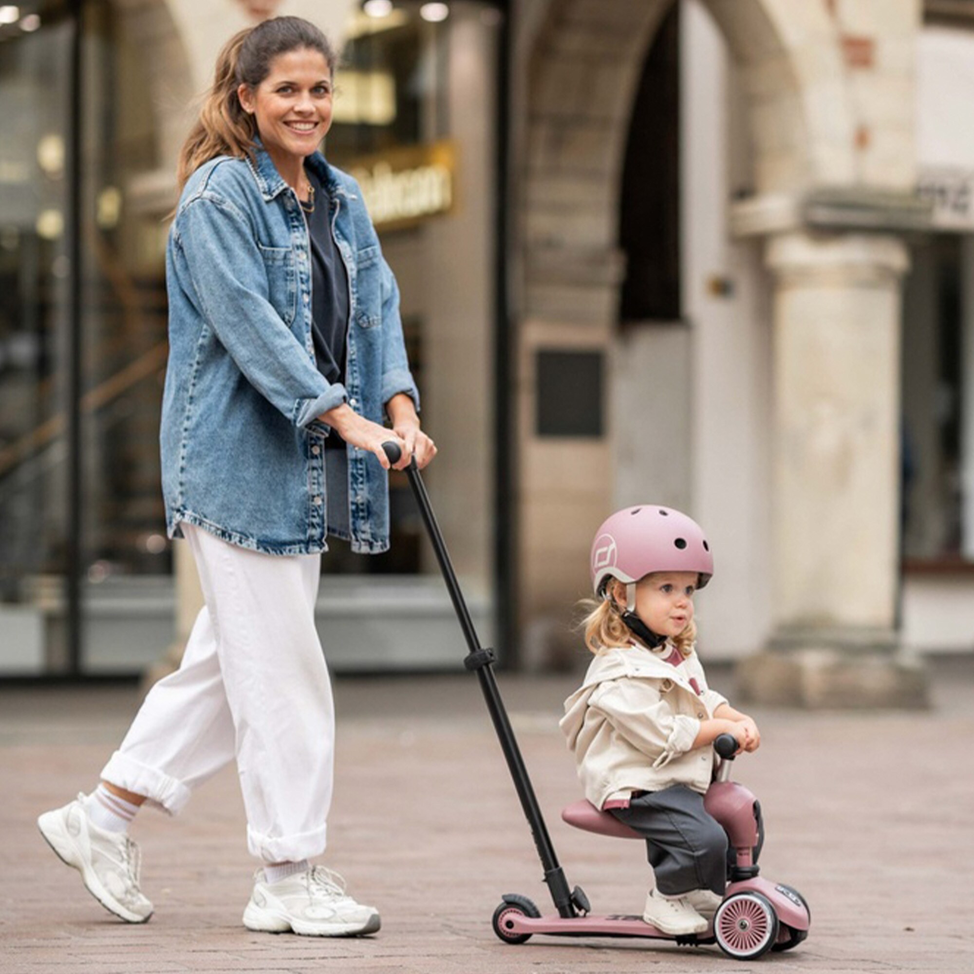 Scoot & Ride Scoot and Ride 2-in-1 Kids Scooter w/ Push Bar