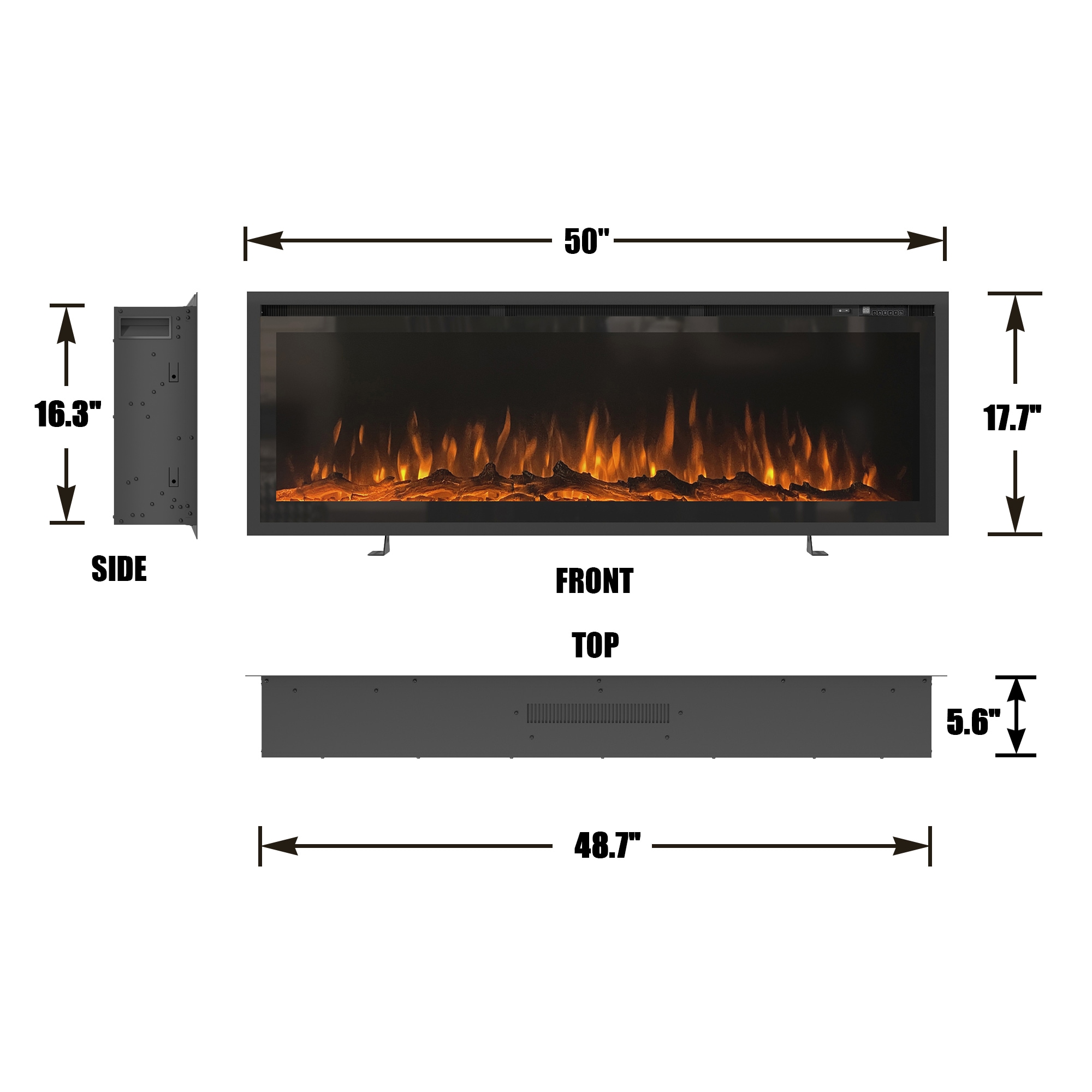 Mondawe OR-M6850B-TR Electric-Fireplaces - View #11