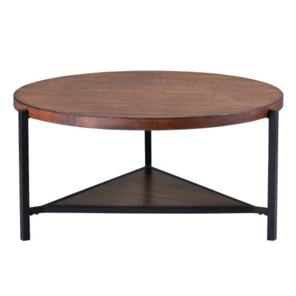 CASAINC TR-WF192866AAD Brown Pine Wood Modern Coffee Table with Storage