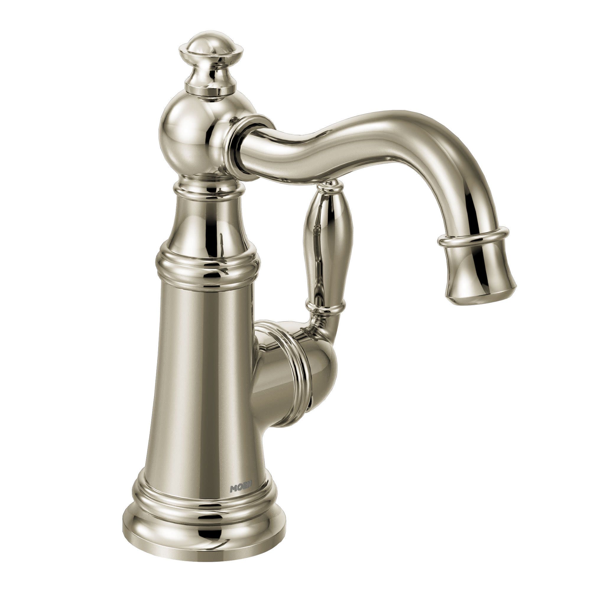 Moen S62101NL Weymouth Nickel Single Handle Deck-mount Bridge Kitchen Faucet