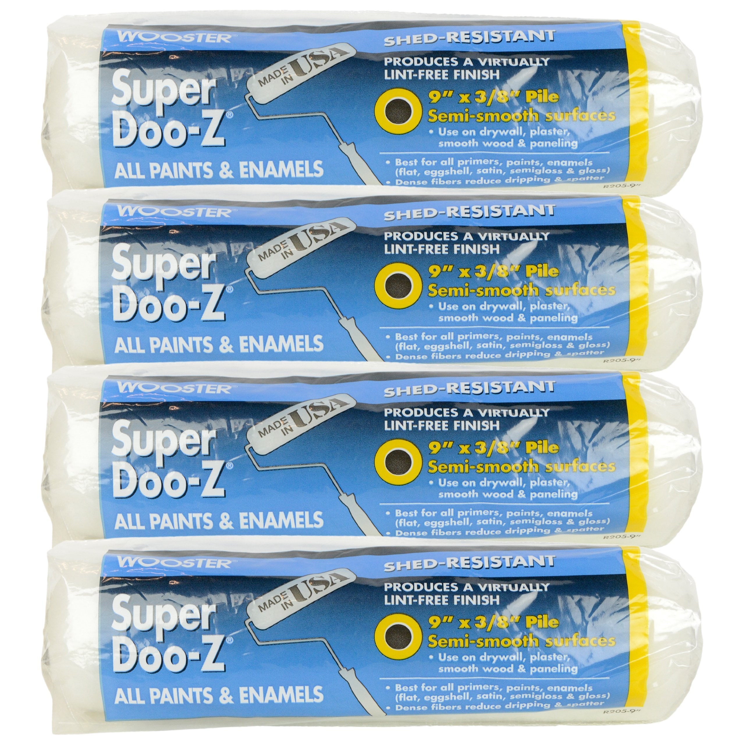Wooster  R205-9 Super DOO-Z Roller Cover 9x3/8 (4-Pack)