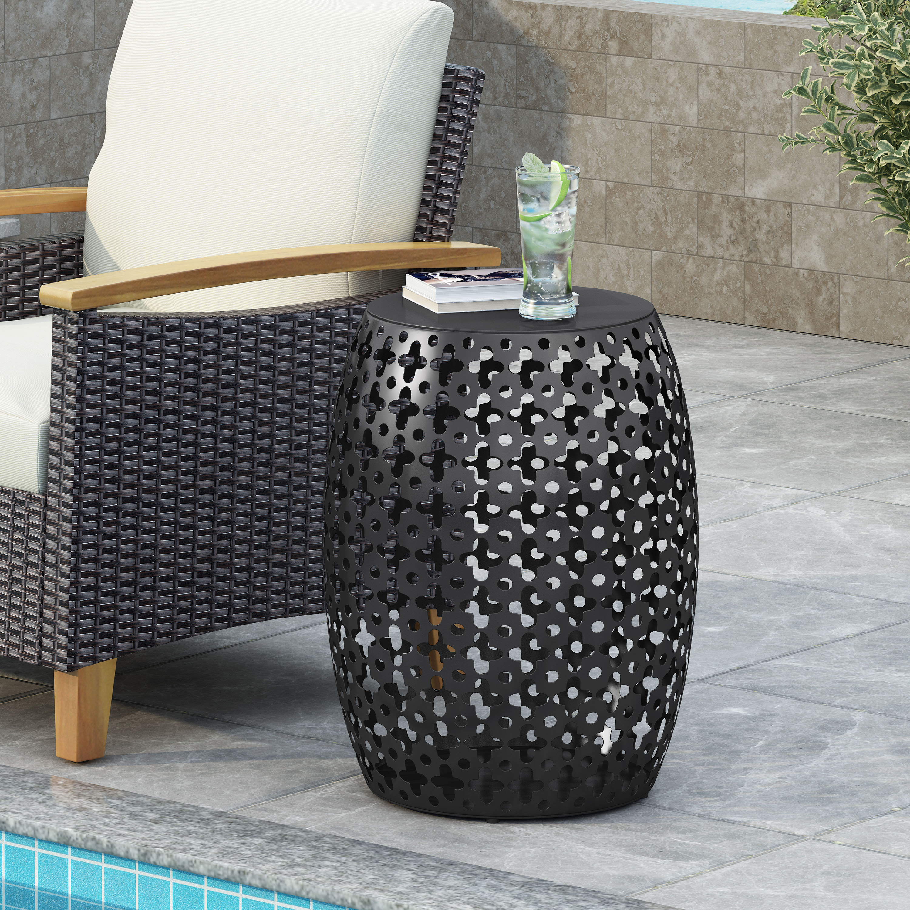 ModernLuxe L3P-73609.00BLK End-Tables - View #2