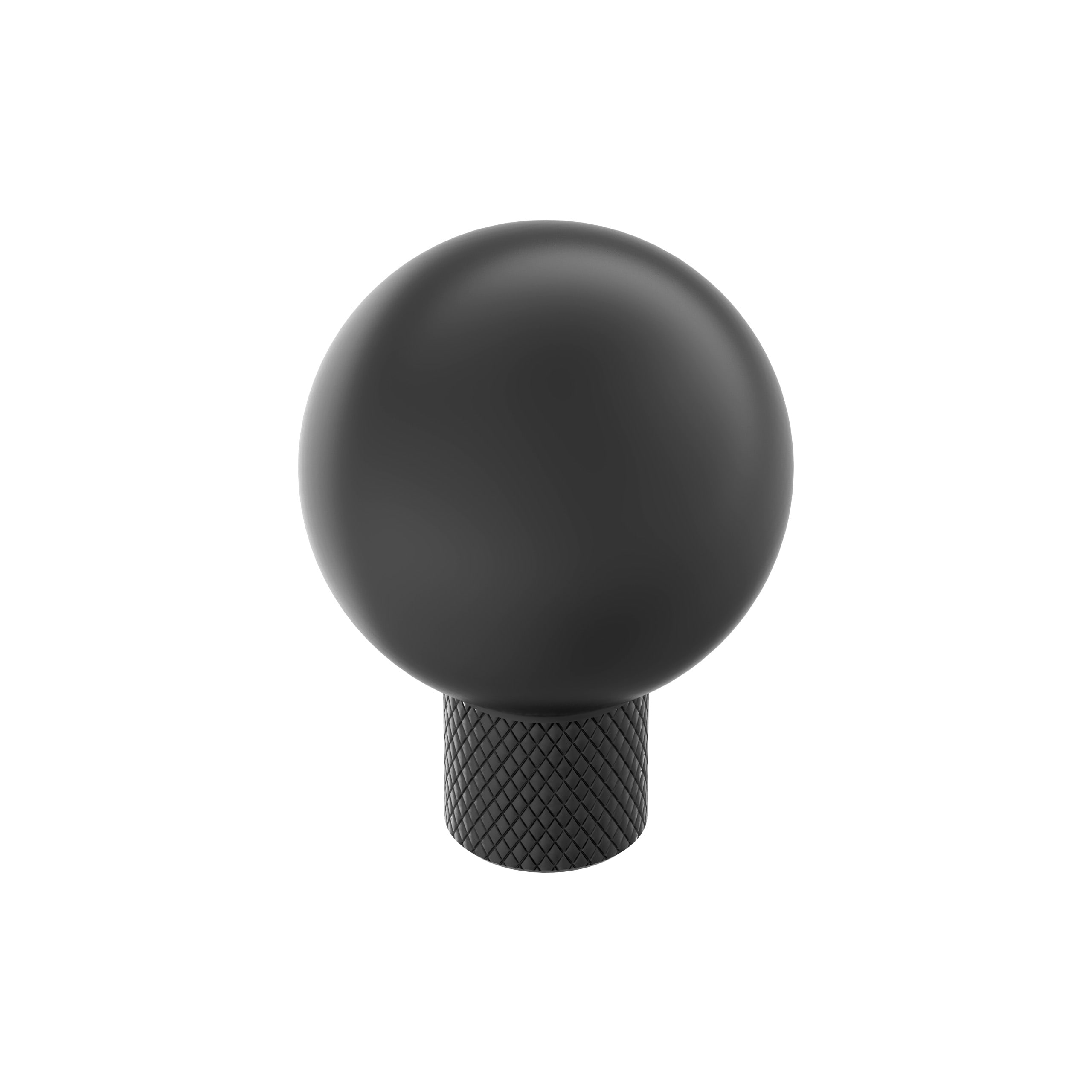 Amerock BP37680MB Collet 1-1/8-in Matte Black Round Transitional Cabinet Knob
