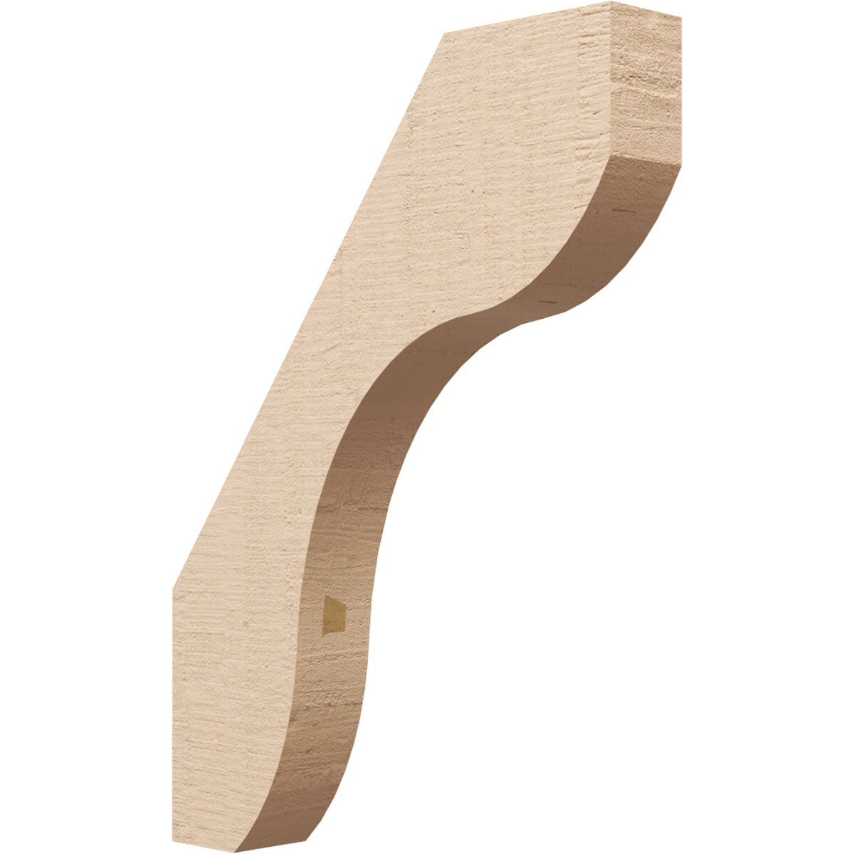 Ekena Millwork BRCUR03X18X24STARCPR 3-in x 24-in x 18-in Primed Urethane Stanfield Woodgrain TimberThane Knee Brace