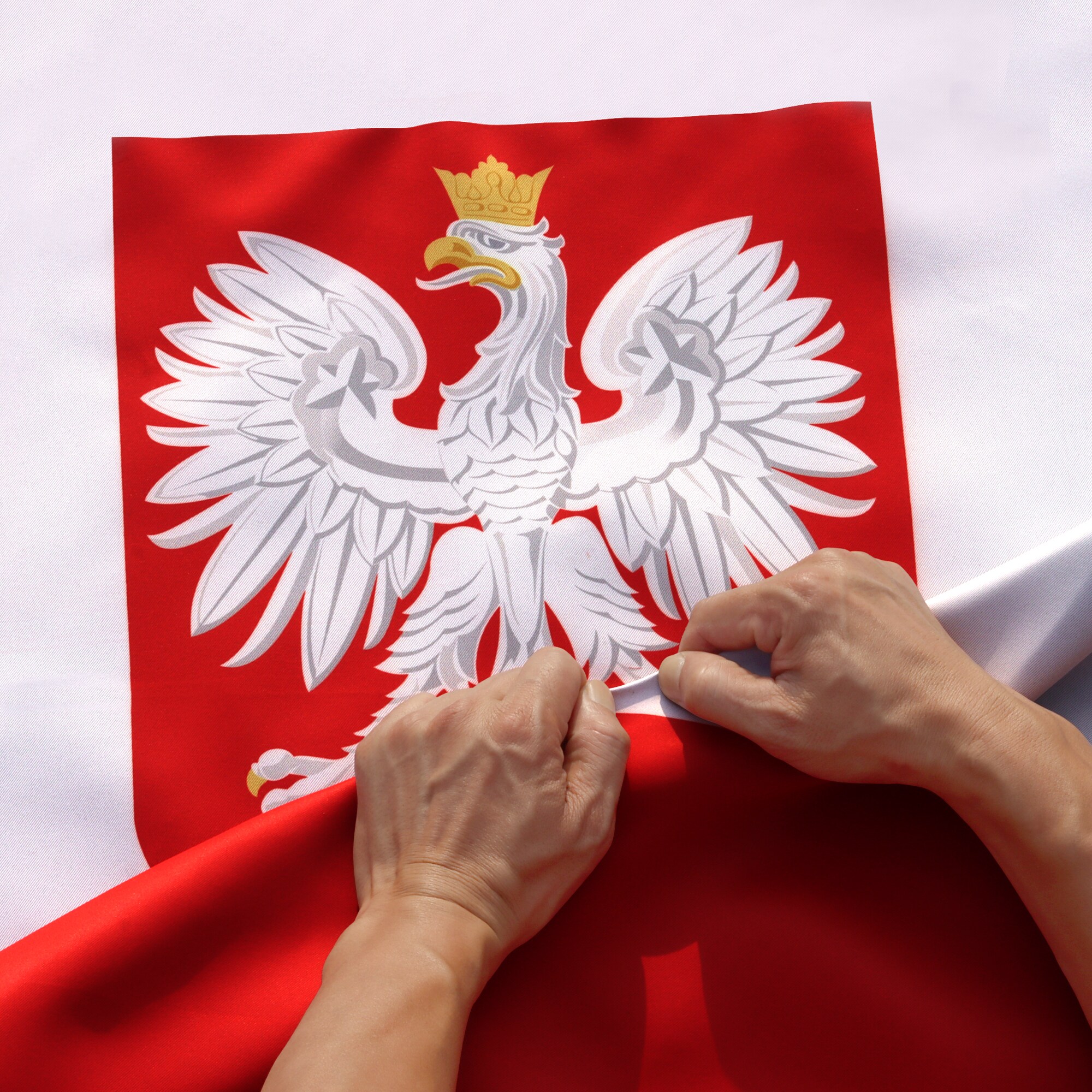 Rip-Proof Double Sided 3-Ply Poland State Ensign Flag 3x5 Foot
