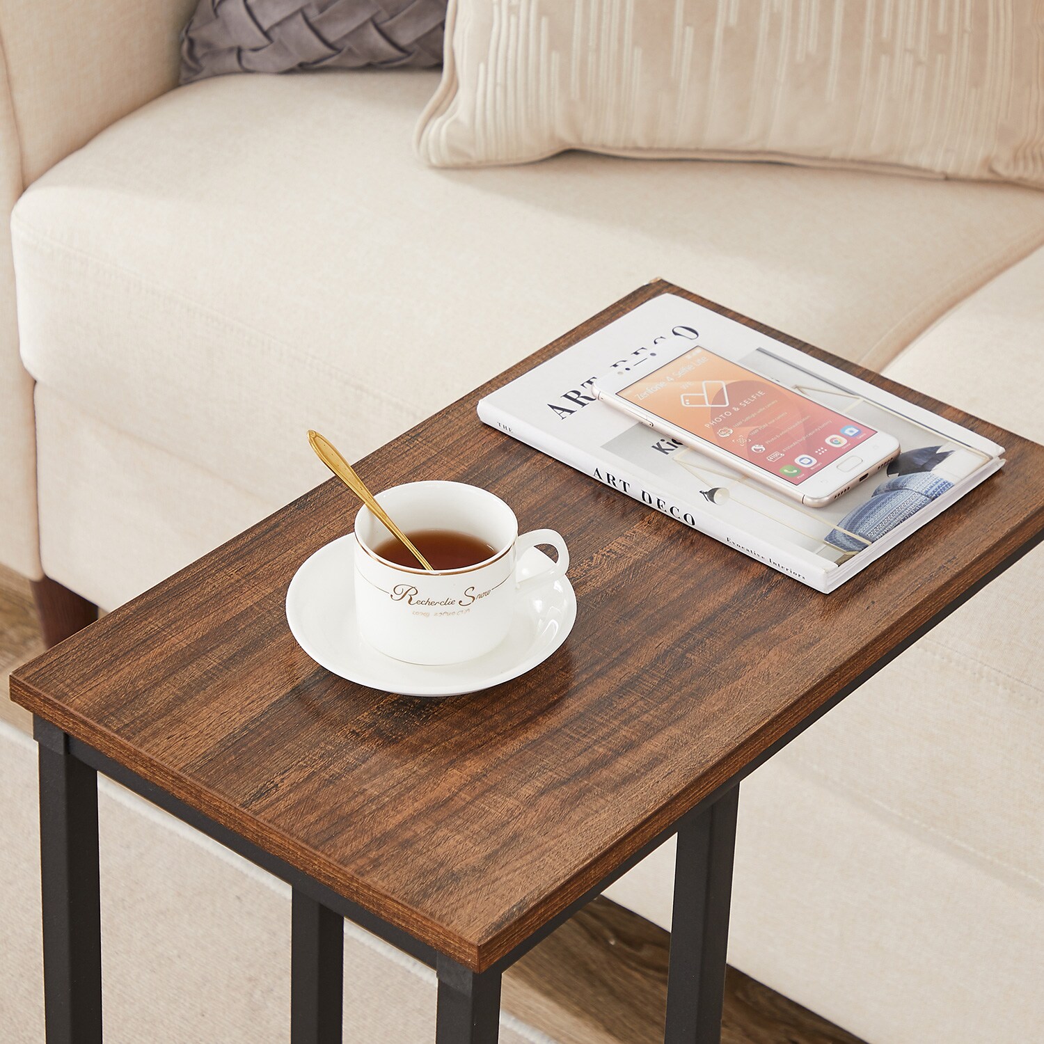 Vecelo LOE-DC-ST01-BROWN End-Tables - View #8