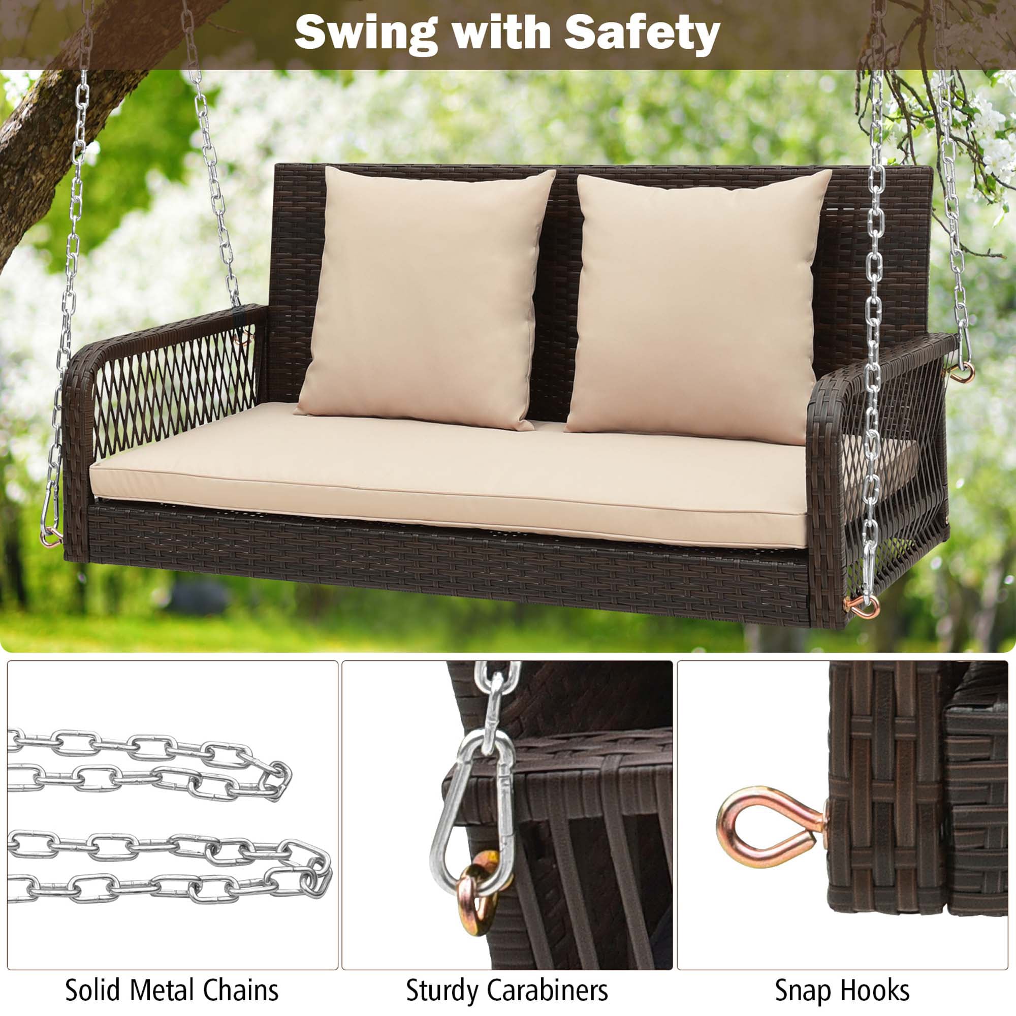 Costway LWS00058 Swing-Gliders - View #7