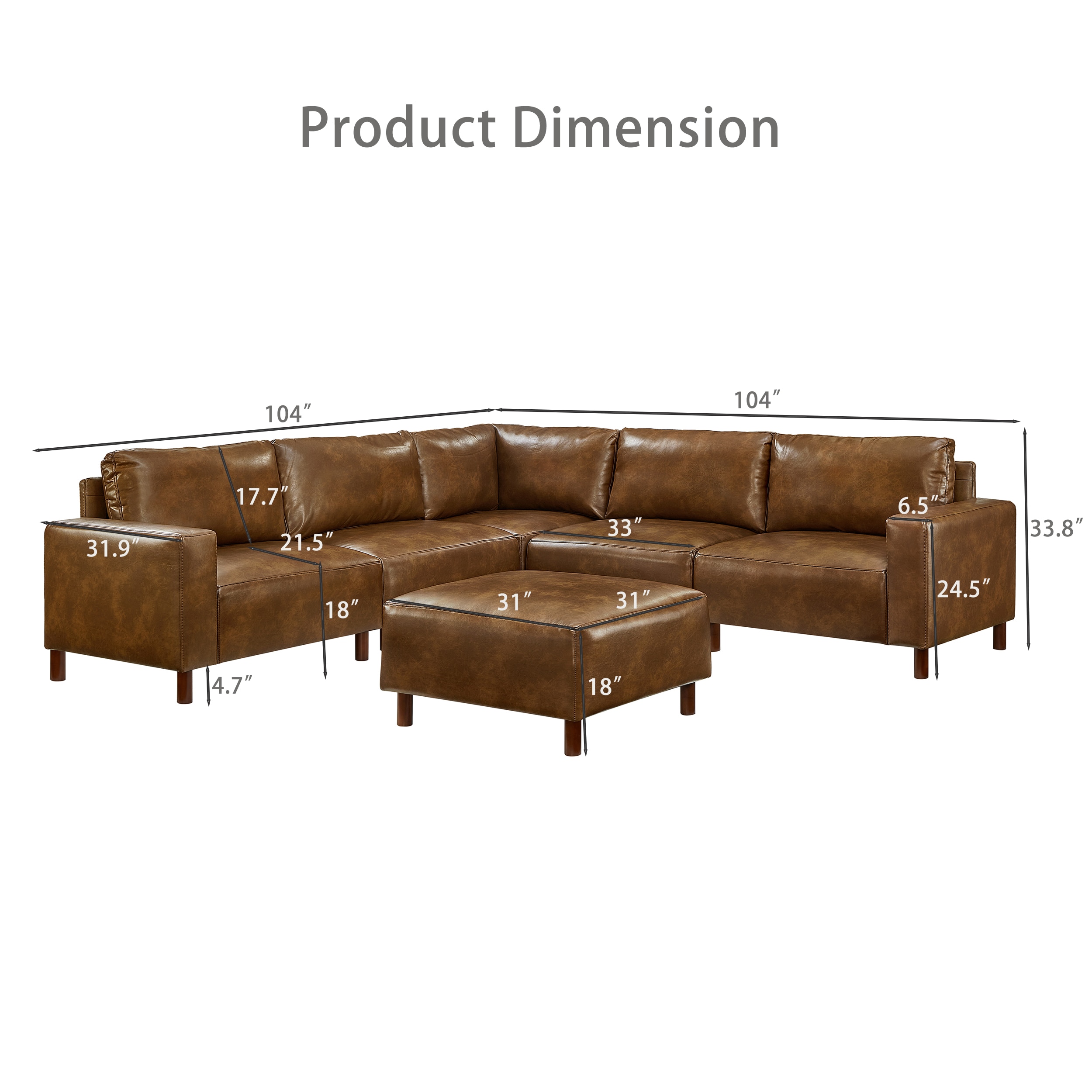 SINOFURN SYA3100070BG Sofas-Loveseats - View #4
