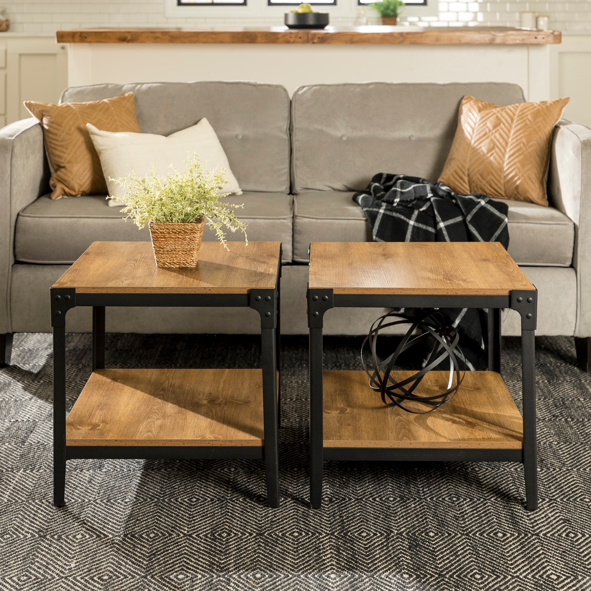 Walker Edison LW20AISTBW End-Tables - View #2
