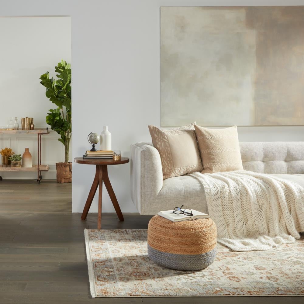 Zefira Luana 8' x 10' Gray Reversible Synthetic Area Rug