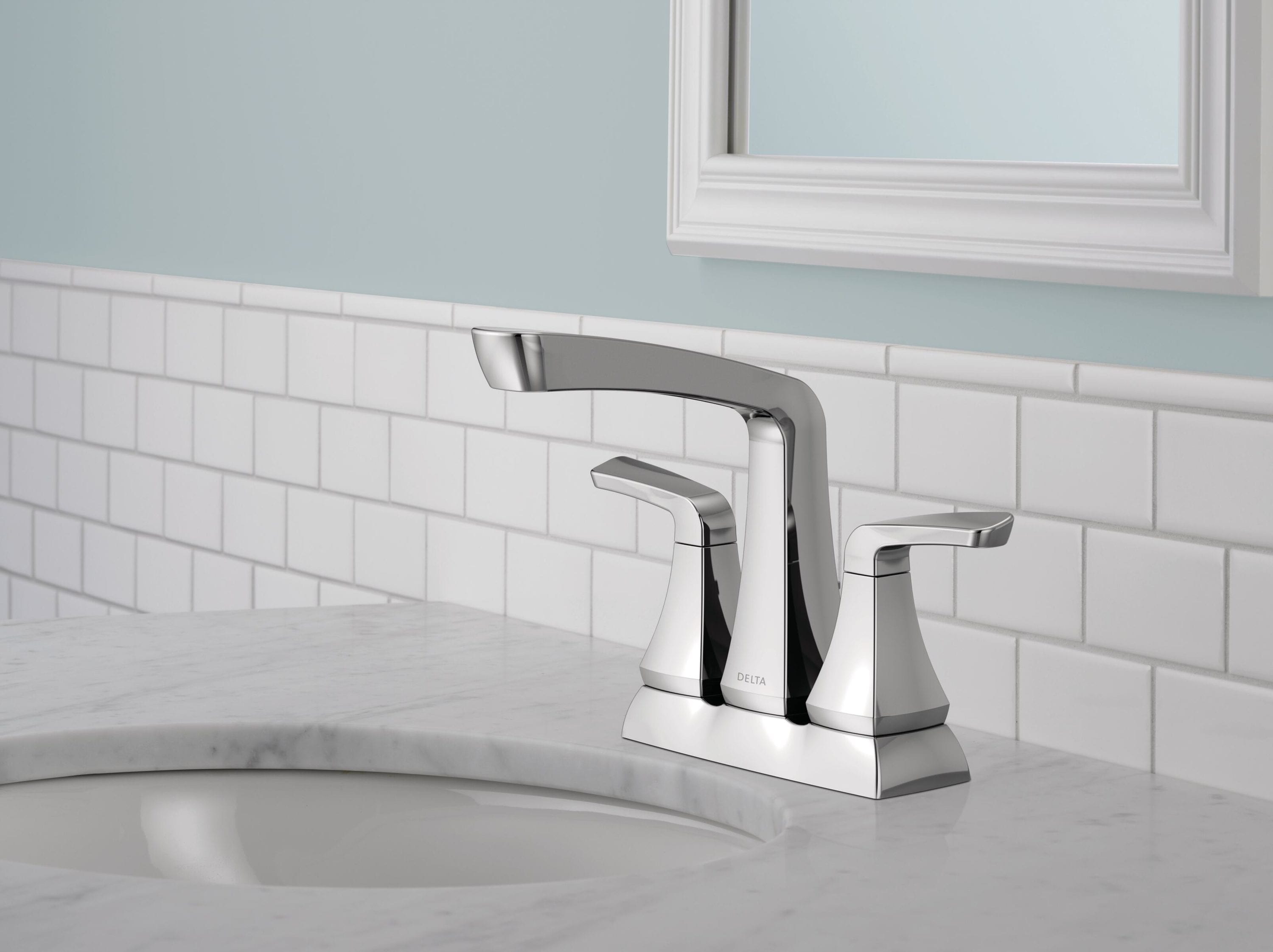 Vesna Chrome 2-Handle Centerset Bathroom Faucet