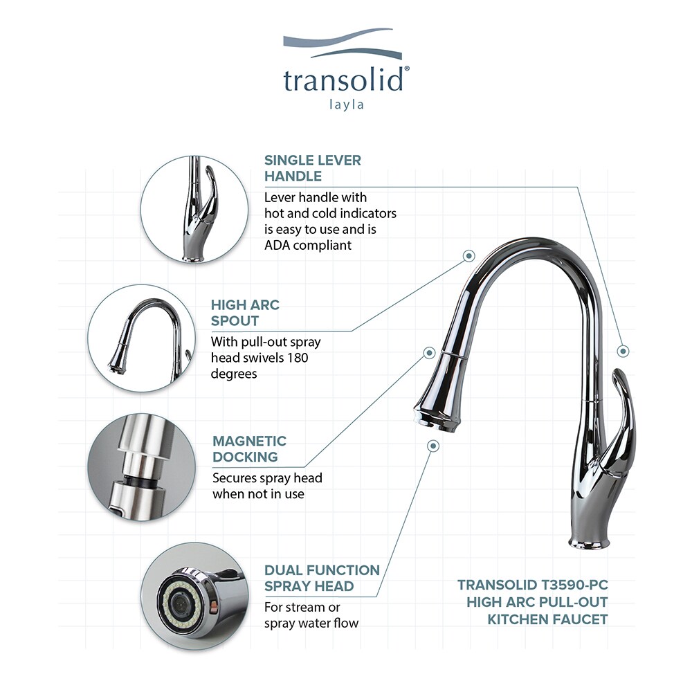 Transolid T3590-PC Kitchen-Faucets - View #5