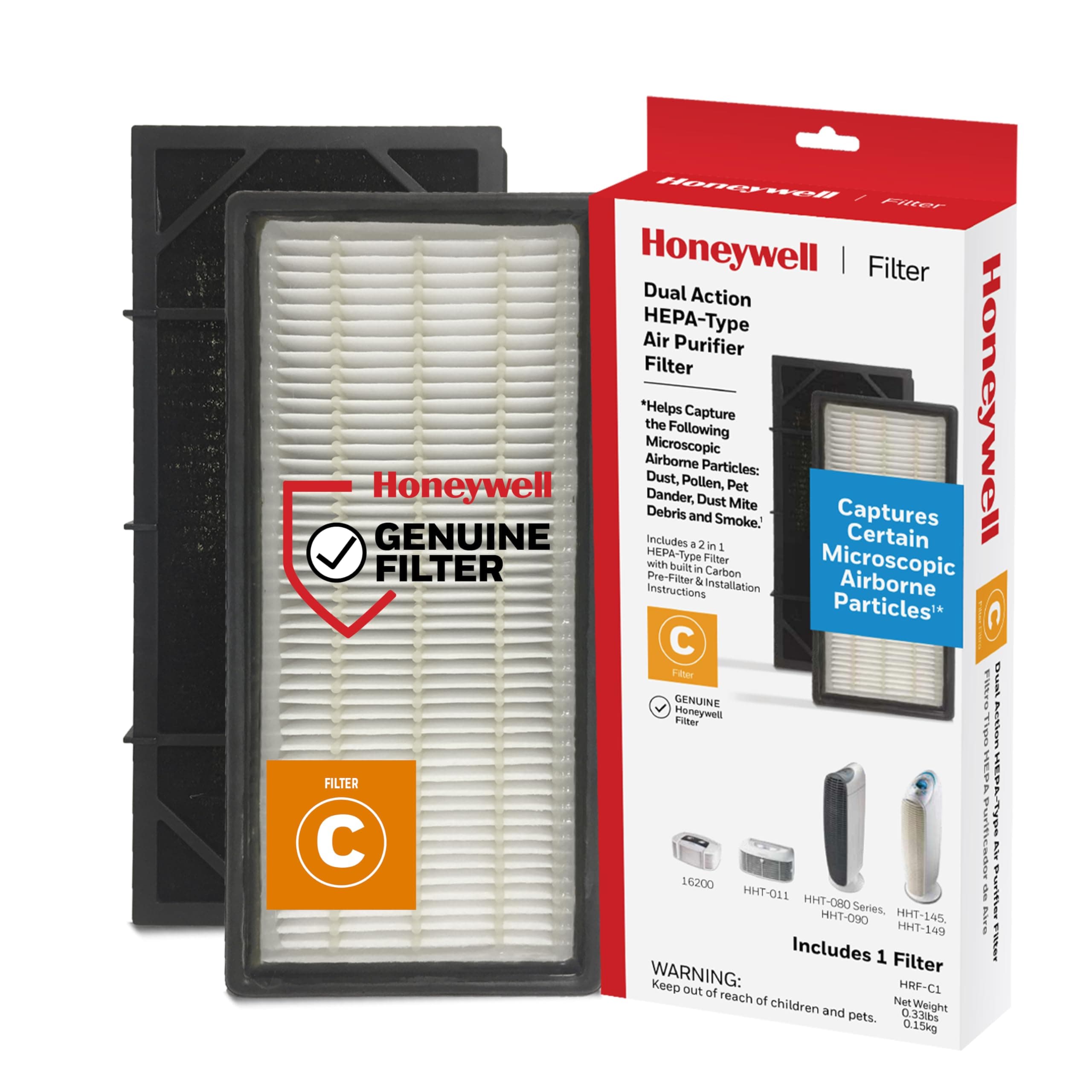 Honeywell HEPAClean Air Purifier Replacement Filter HRF-C2/Filter (C) #HRF-C1